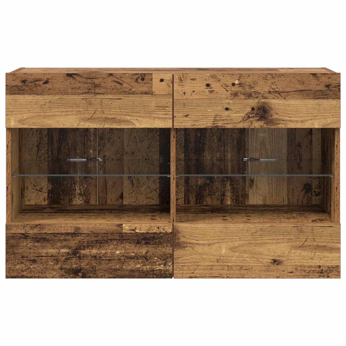 TV Fali Szekrény 98,5 x 30 x 60,5 cm Öreg fa Szerelt Fa