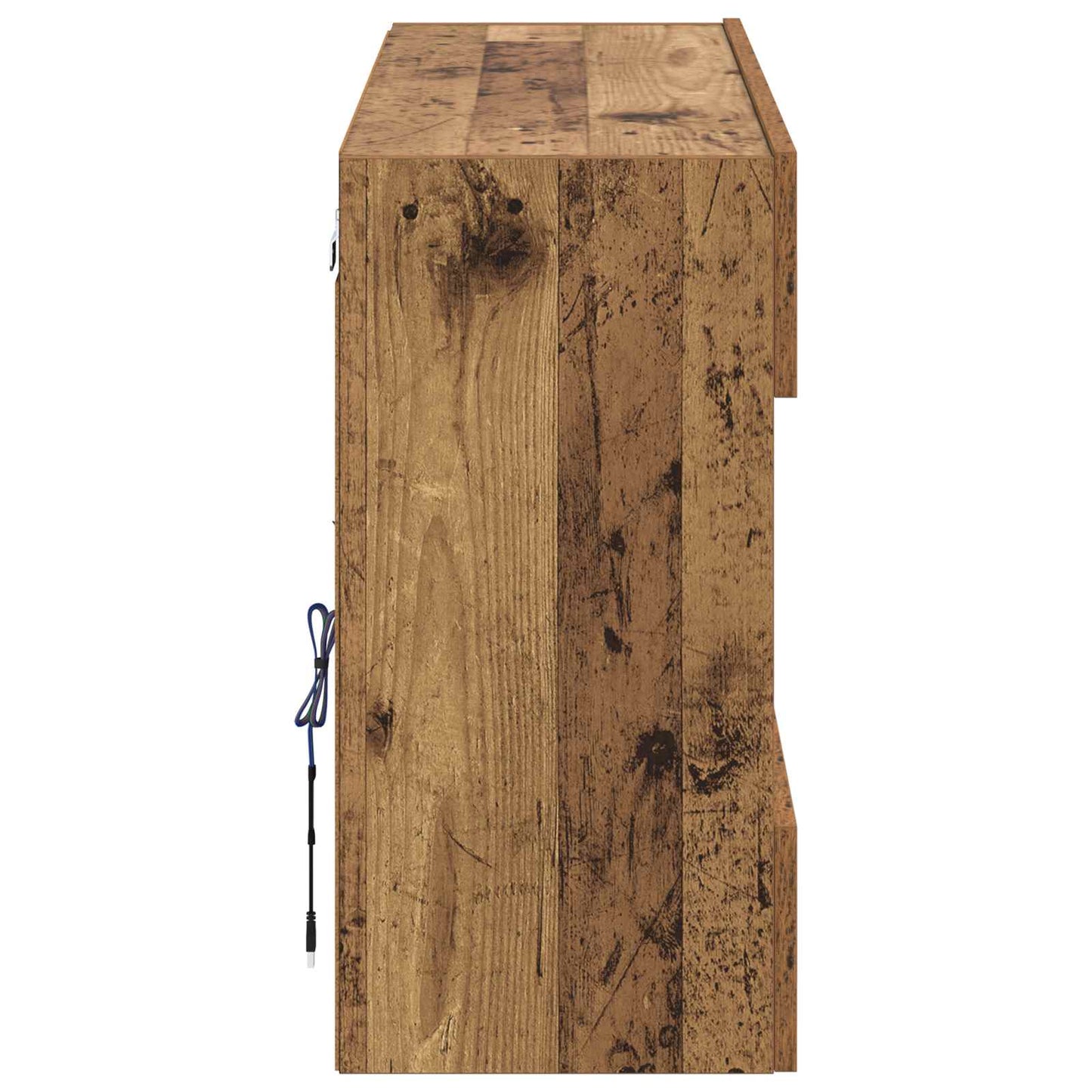 TV Fali Szekrény 98,5 x 30 x 60,5 cm Öreg fa Szerelt Fa