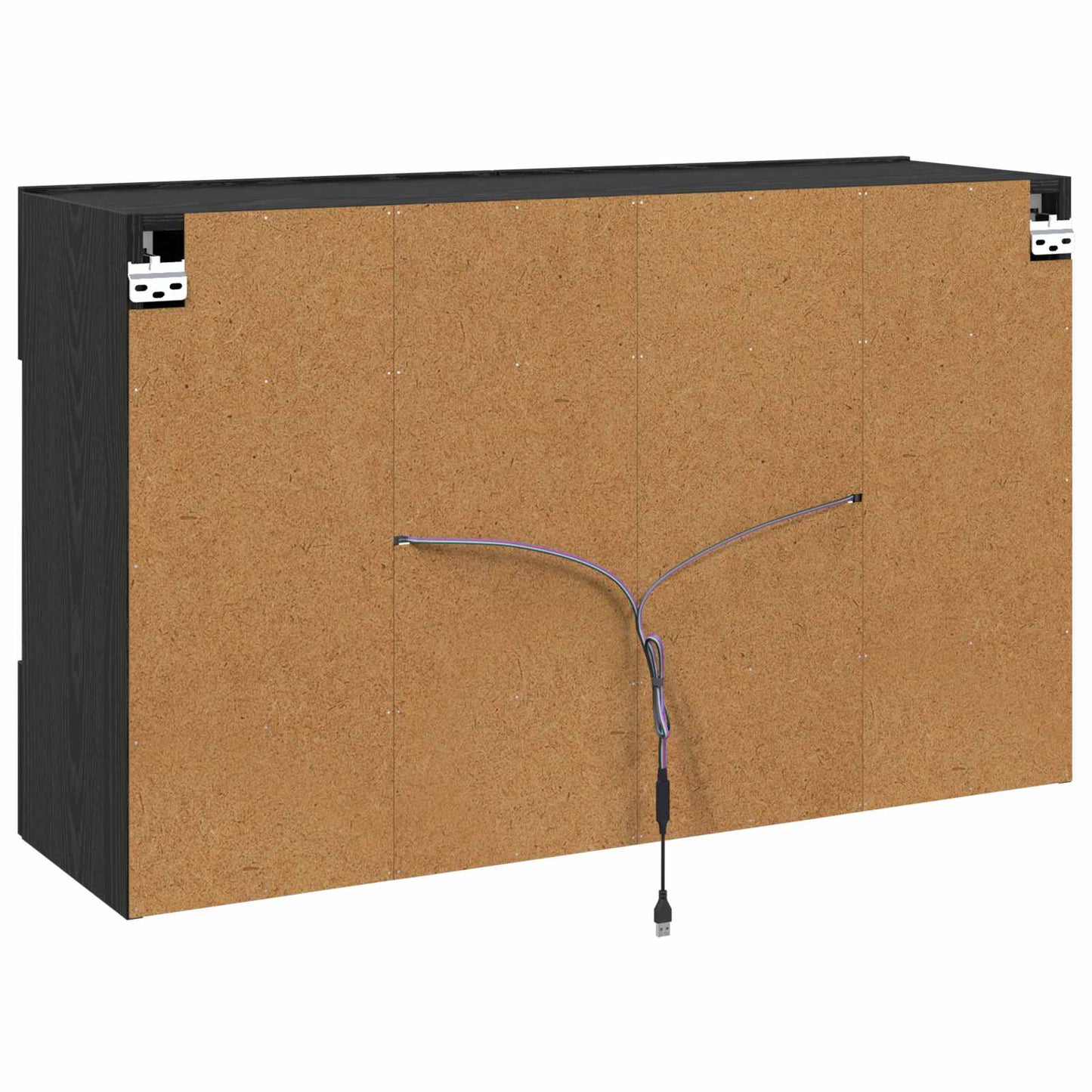 TV Fali Szekrény 98,5 x 30 x 60,5 cm Fekete tölgy Szerelt Fa