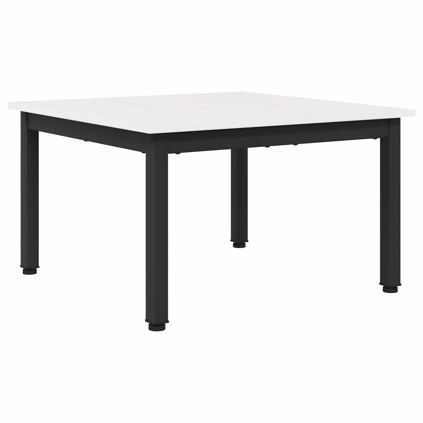 Dohányzóasztal Fehér 60 x 60 x 36 cm Tömör fenyőfa