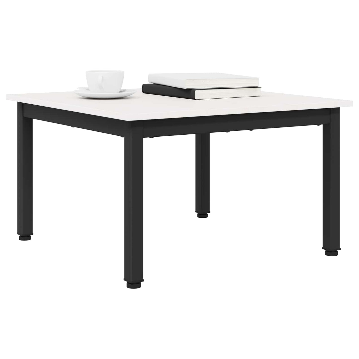Dohányzóasztal Fehér 60 x 60 x 36 cm Tömör fenyőfa