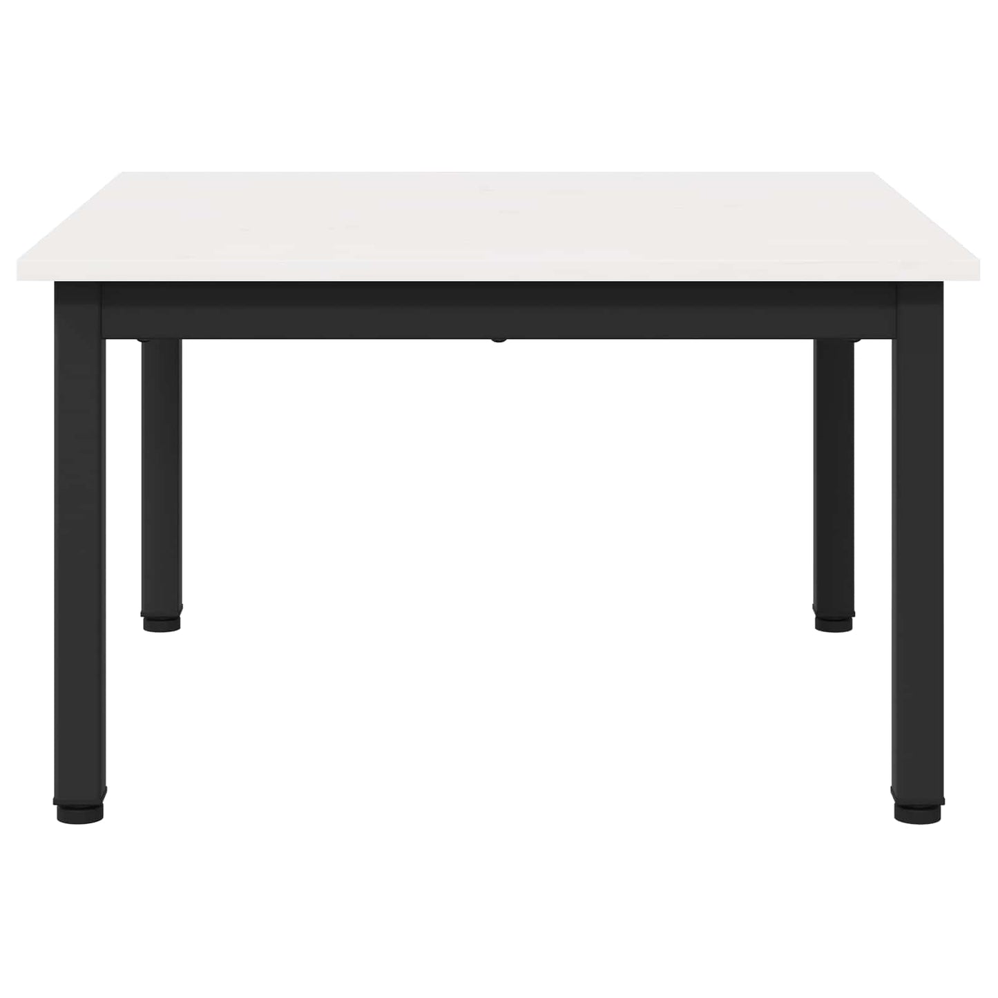 Dohányzóasztal Fehér 60 x 60 x 36 cm Tömör fenyőfa