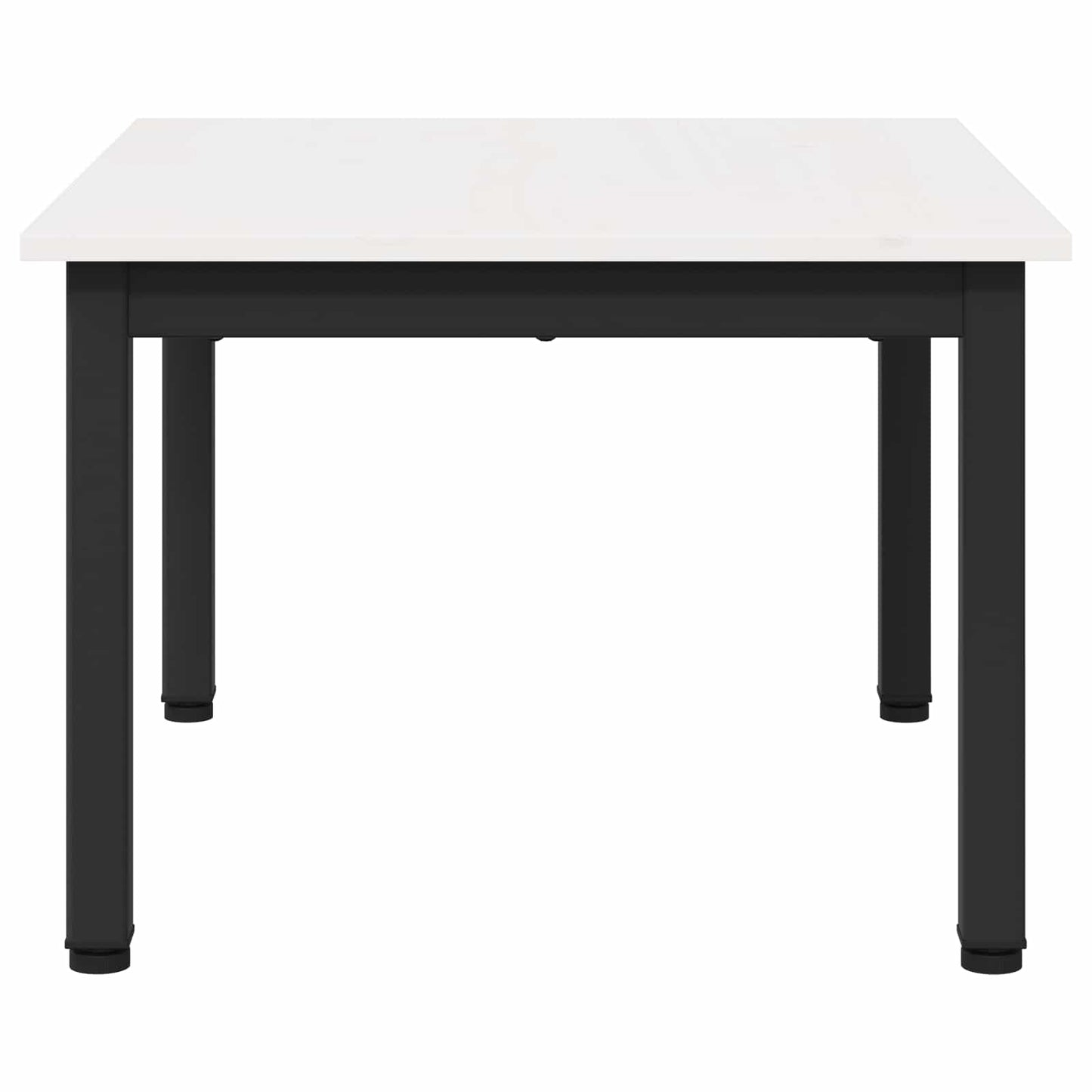 Dohányzóasztal Fehér 60 x 50 x 36 cm Tömör fenyőfa