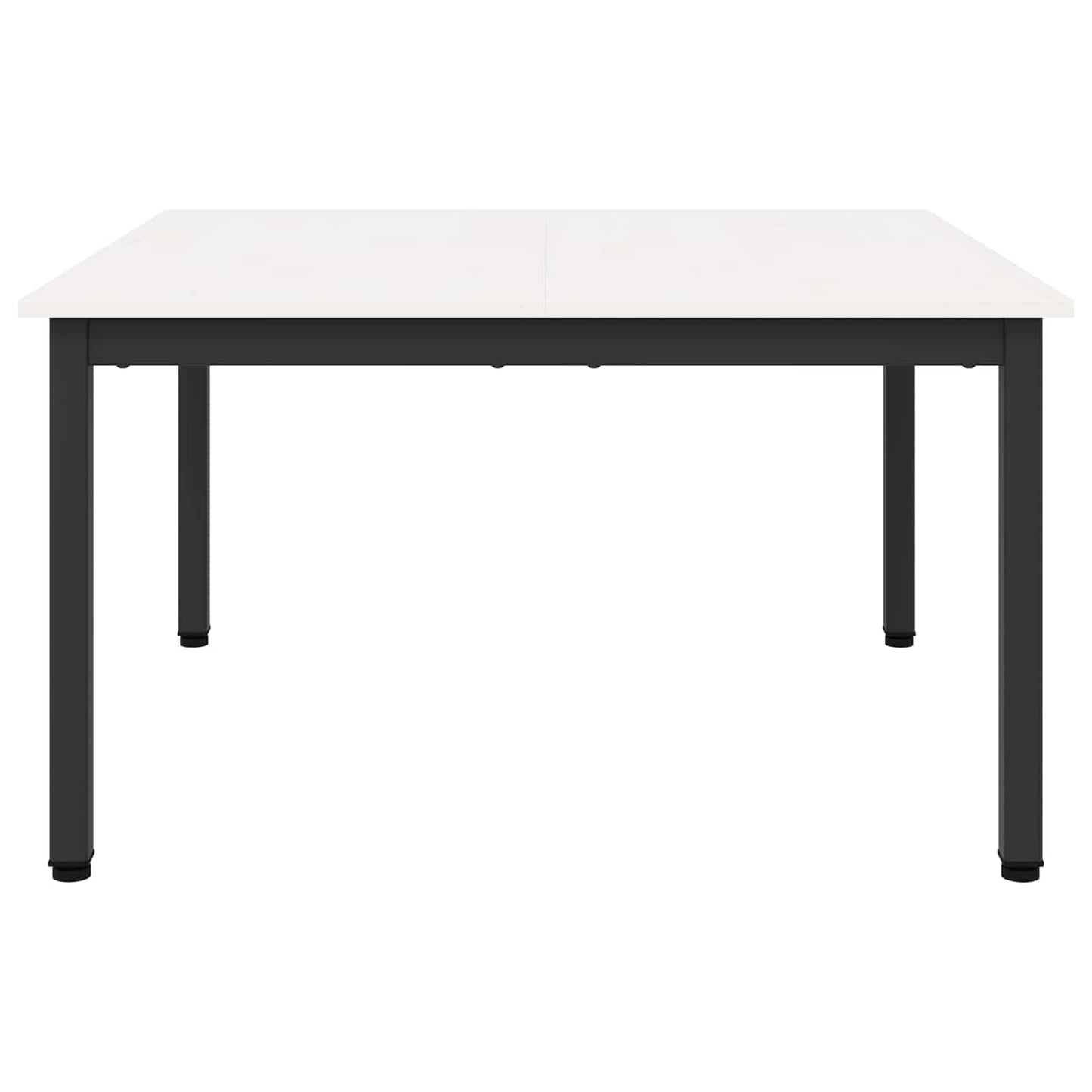 Dohányzóasztal Fehér 80 x 80 x 45 cm Tömör fenyőfa
