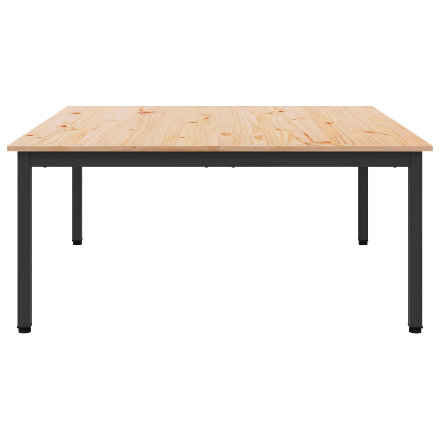 Dohányzóasztal Természetes 100 x 100 x 45 cm Tömör fenyőfa