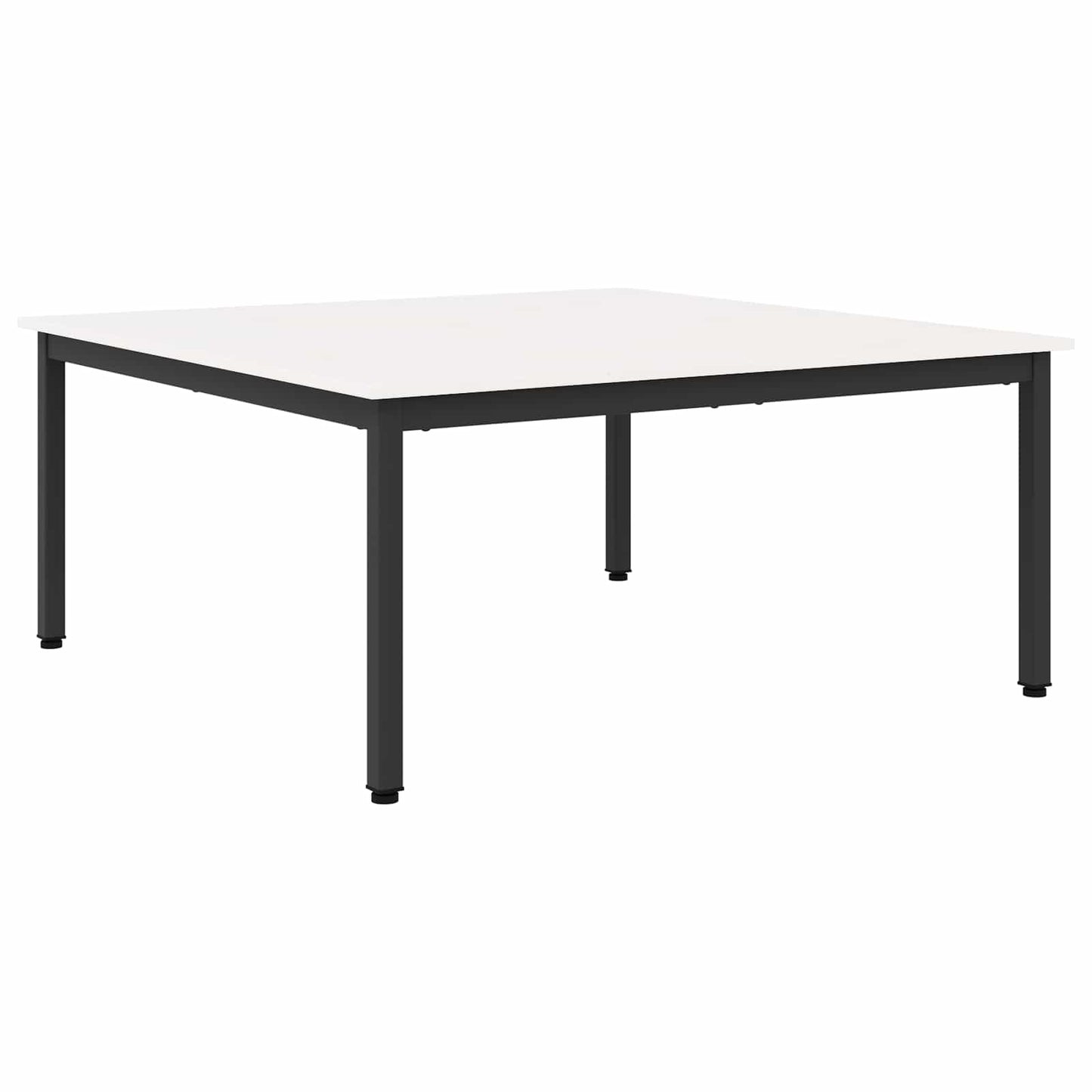 Dohányzóasztal Fehér 100 x 100 x 45 cm Tömör fenyőfa