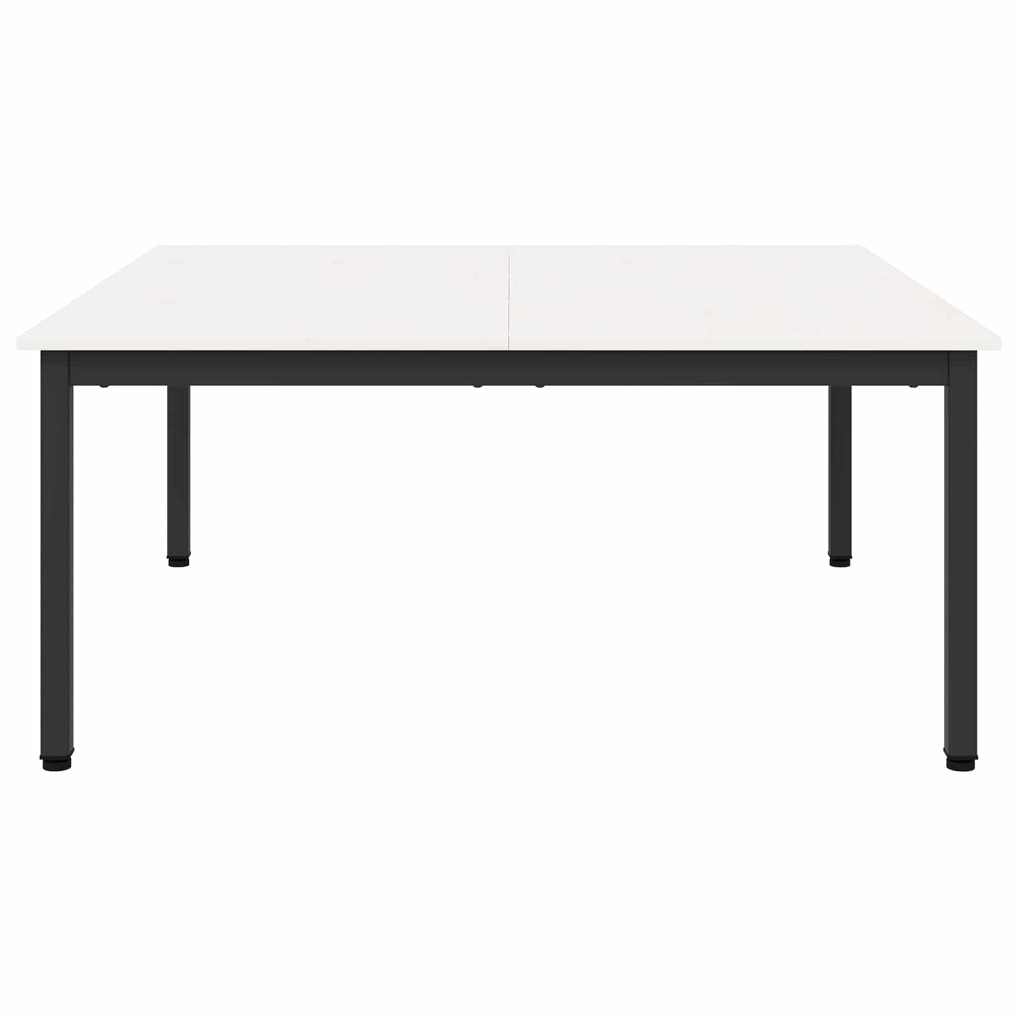 Dohányzóasztal Fehér 100 x 100 x 45 cm Tömör fenyőfa