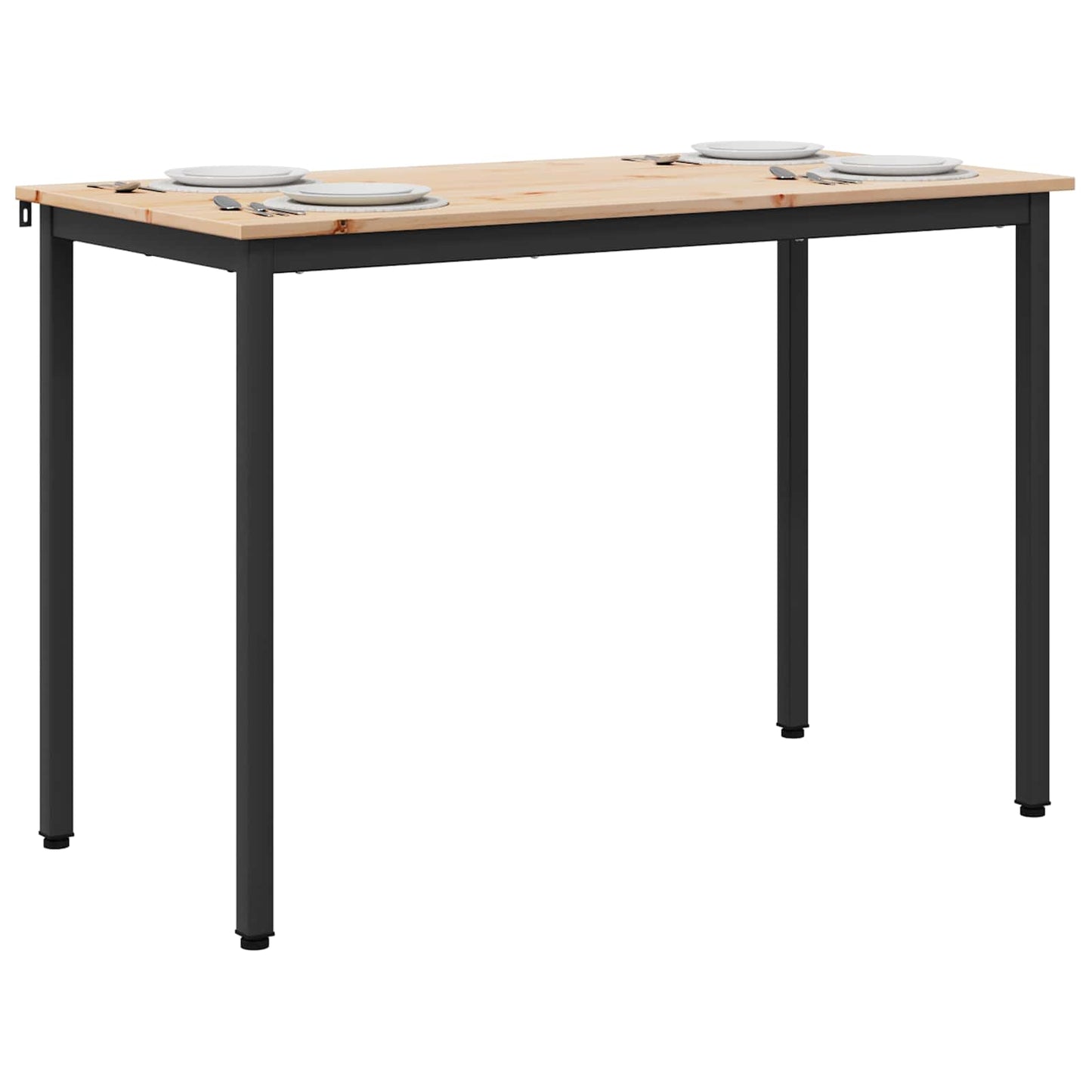 Étkezőasztal Természetes 110 x 55 x 75 cm Tömör fenyőfa
