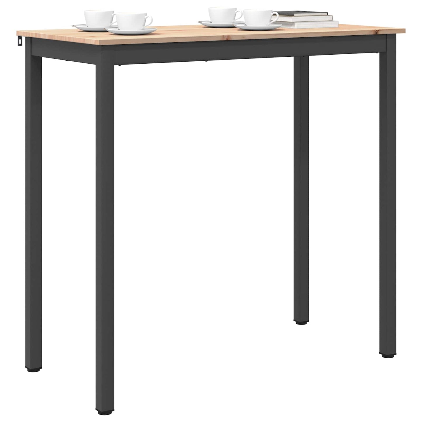 Bárasztal 110 x 55 x 105 cm Tömör fenyőfa Természetes