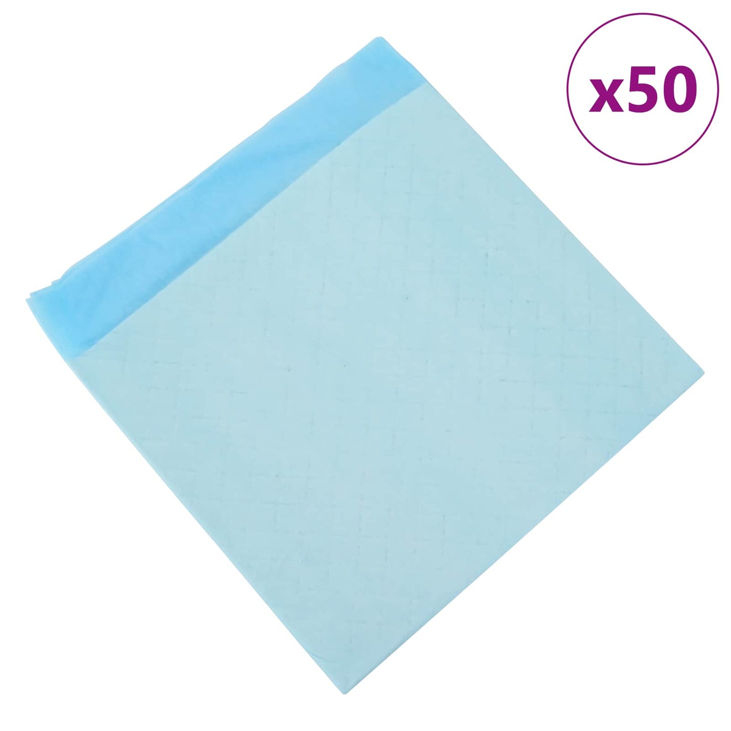 Nem szőtt szövet állat tréningpárna 50 pcs Kék és Fehér