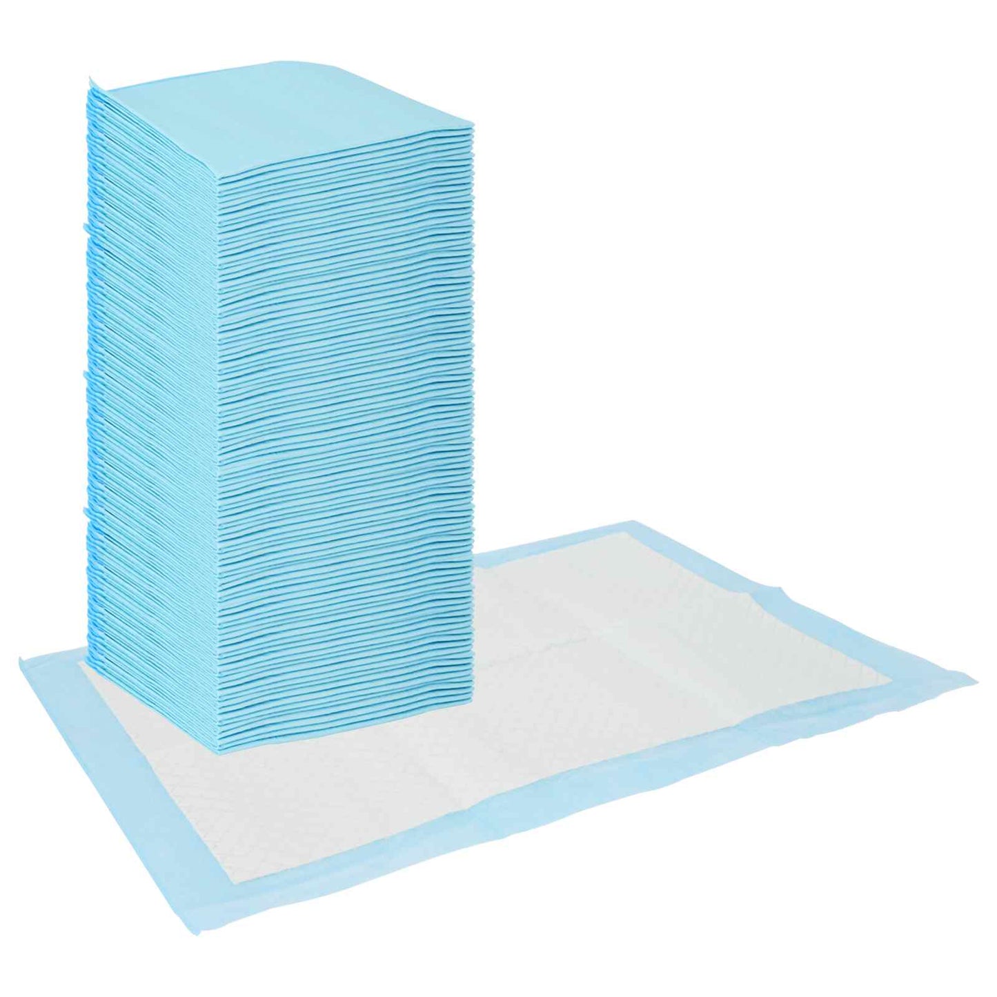 Nem szőtt szövet állat tréningpárna 100 pcs Kék és Fehér