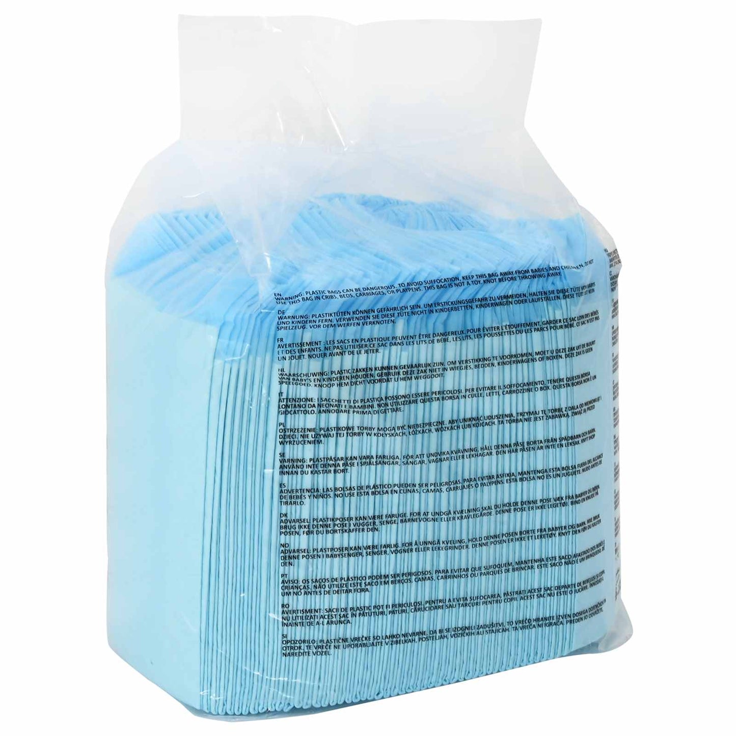 Nem szőtt szövet állat tréningpárna 400 pcs Kék és Fehér
