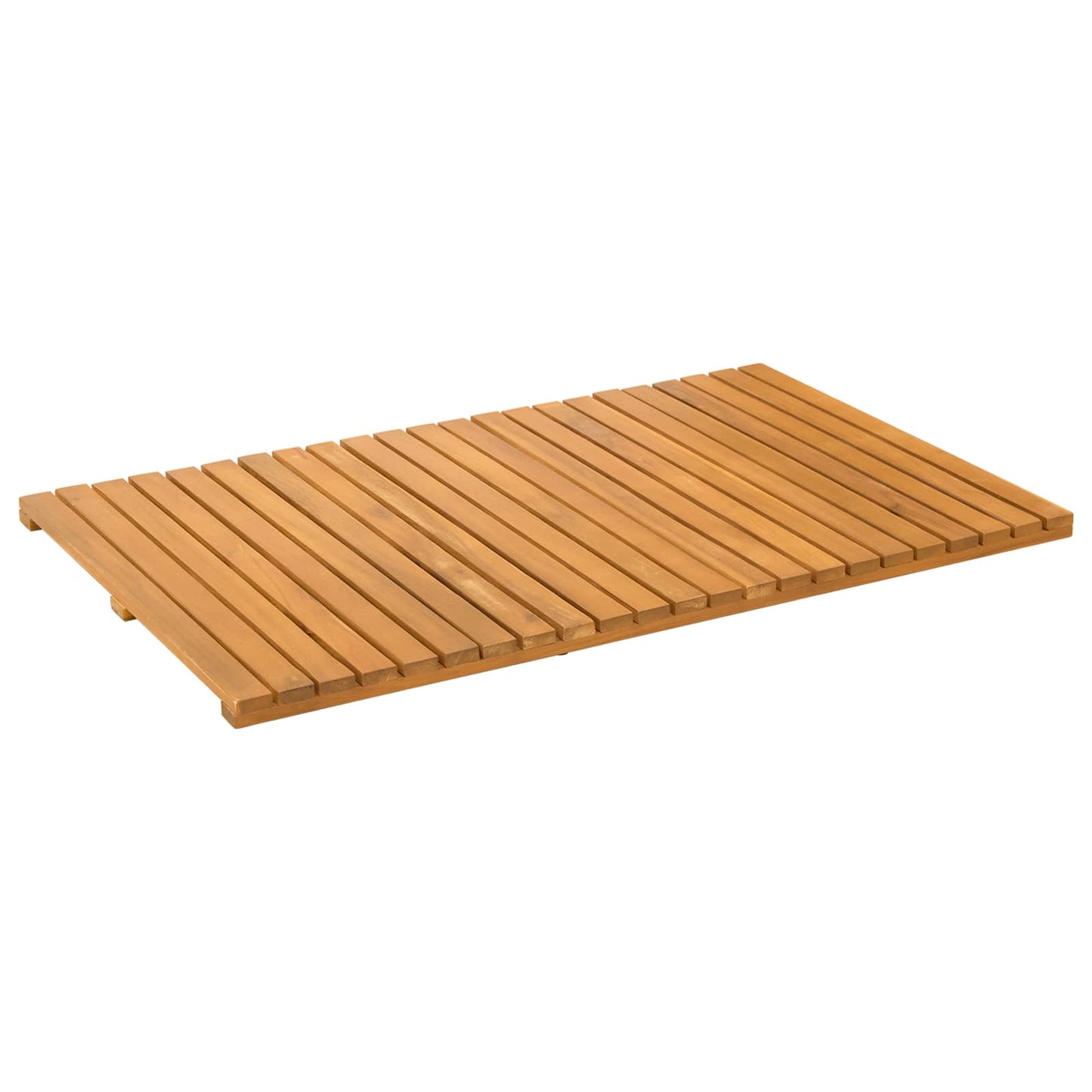 Fürdőszoba szőnyeg Egyszínű Barna 80 x 50 cm Tömör Akácfa