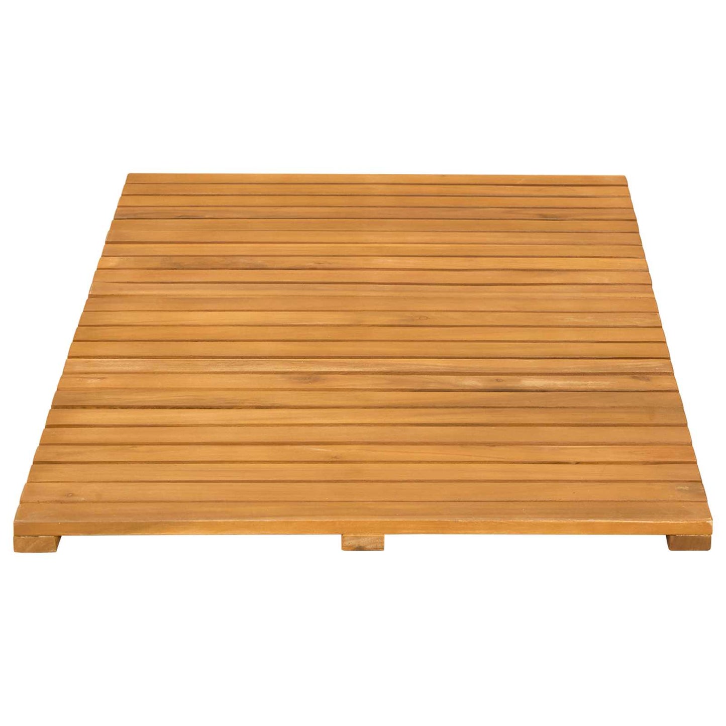Fürdőszoba szőnyeg Egyszínű Barna 80 x 50 cm Tömör Akácfa