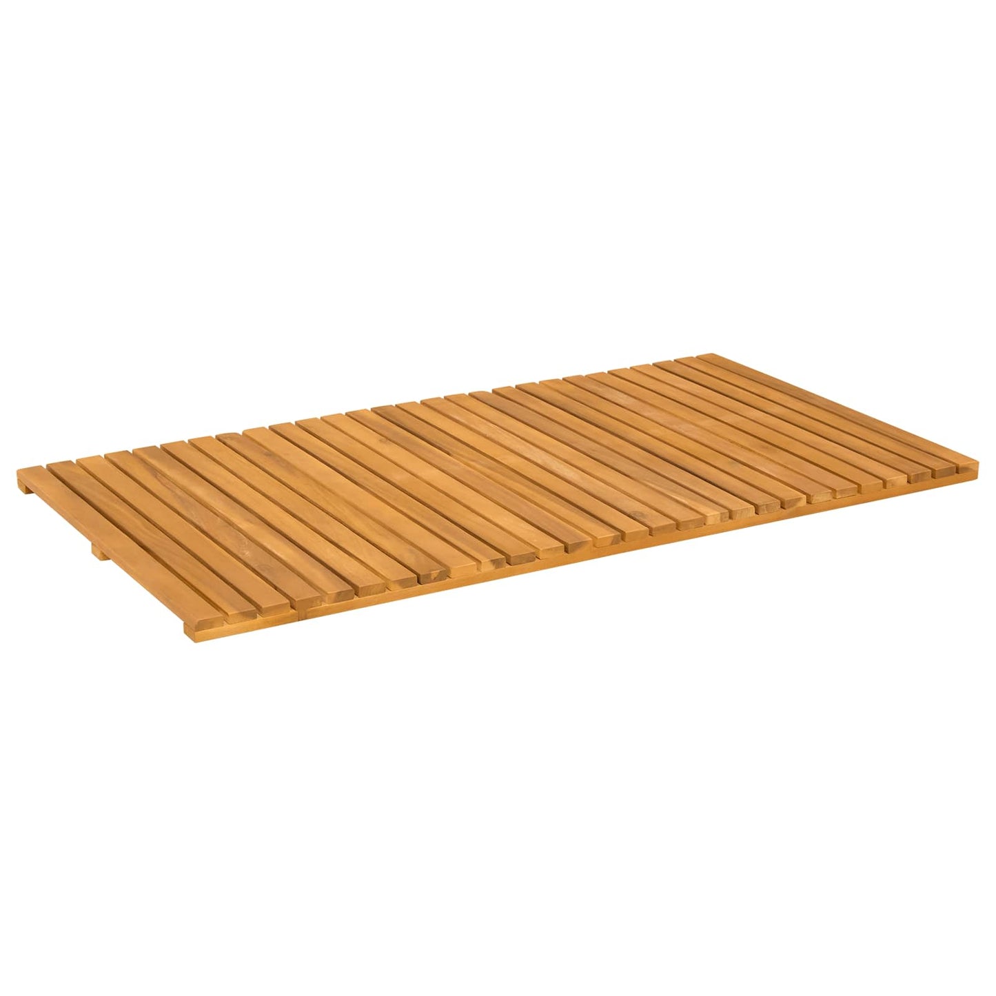 Fürdőszoba szőnyeg Egyszínű Barna 100 x 55 cm Tömör Akácfa