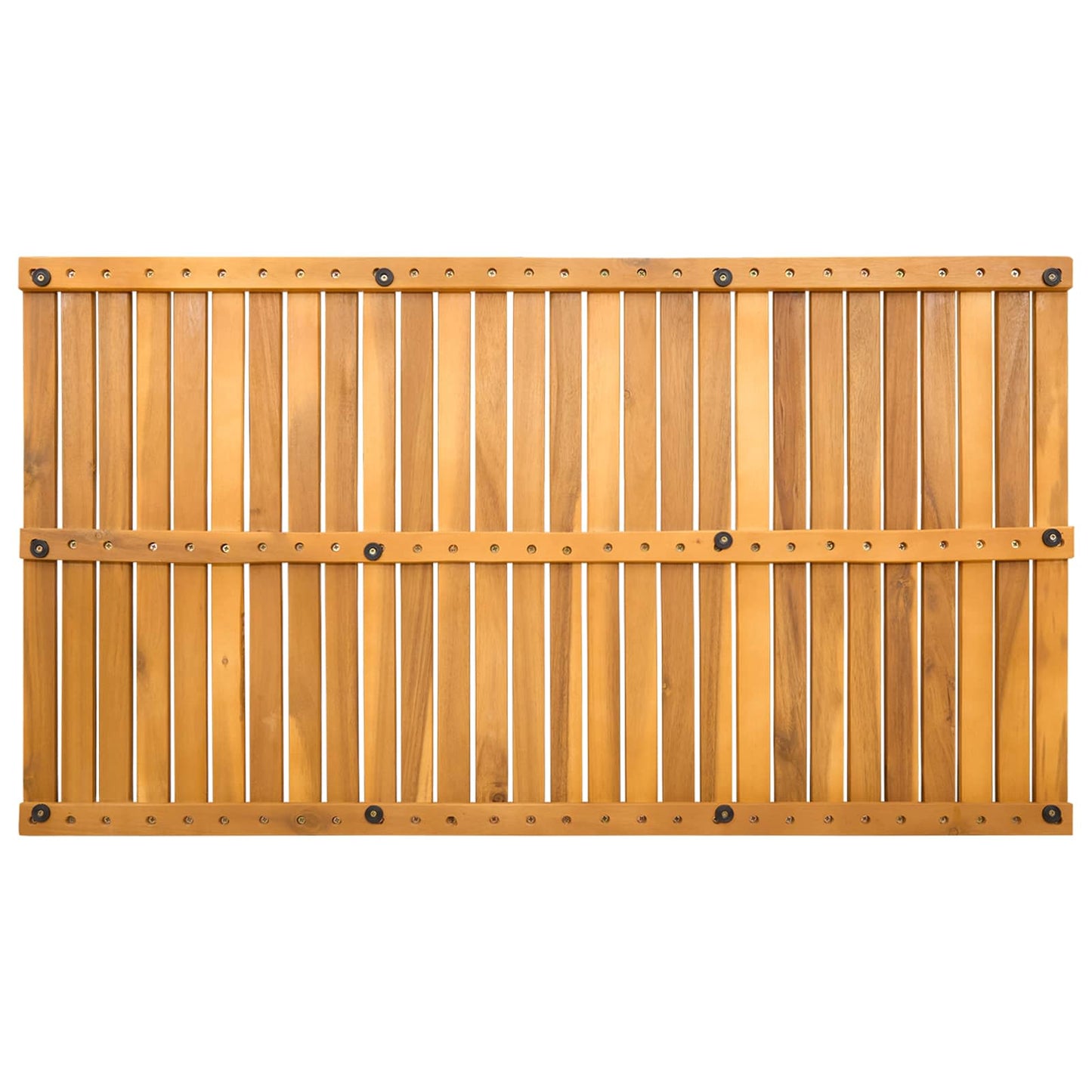 Fürdőszoba szőnyeg Egyszínű Barna 100 x 55 cm Tömör Akácfa