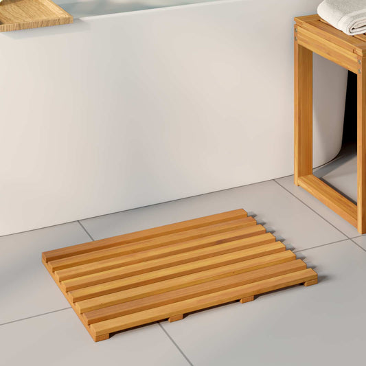 Fürdőszoba szőnyeg Egyszínű Barna 56 x 37 x 2,5 cm faszínű