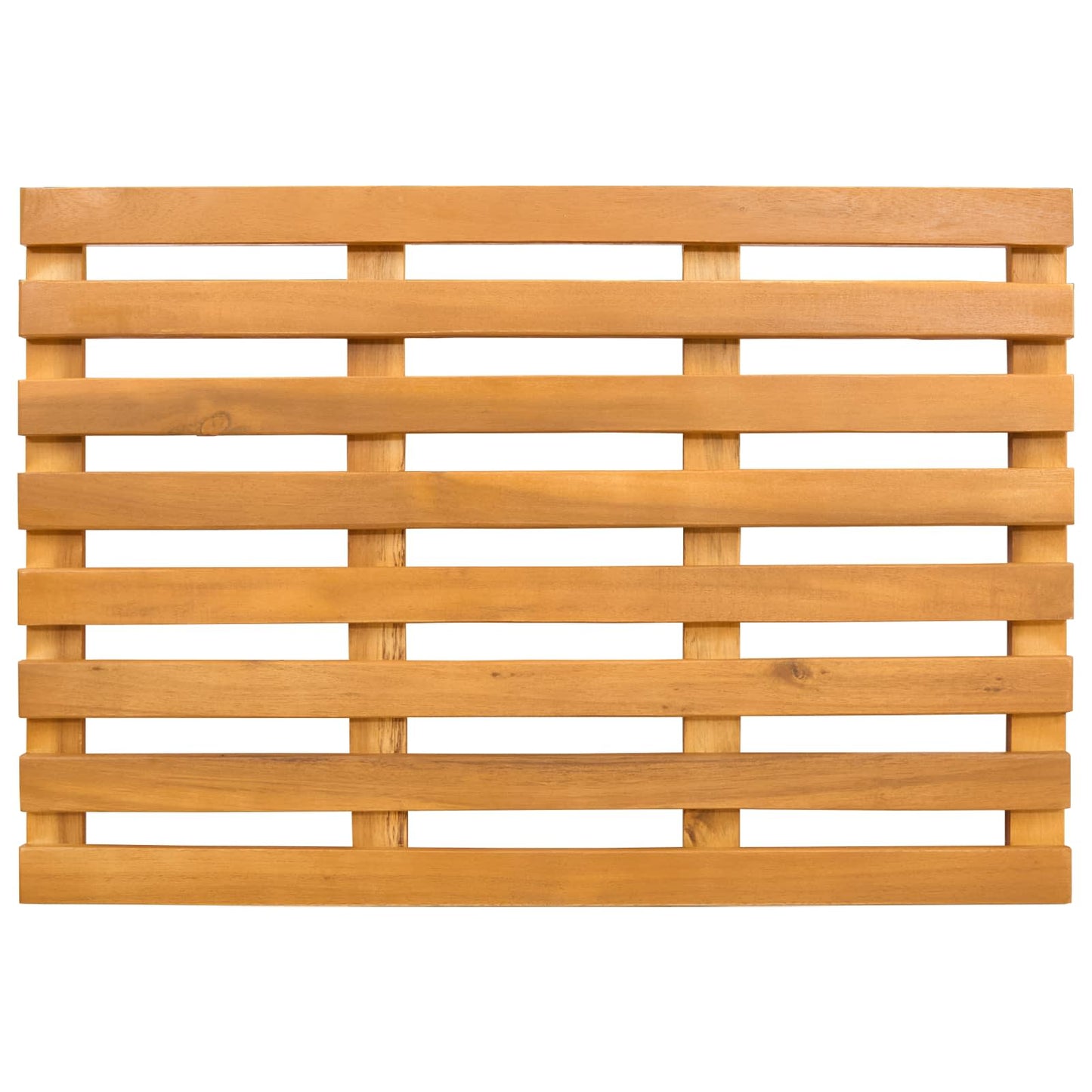 Fürdőszoba szőnyeg Egyszínű Barna 56 x 37 x 2,5 cm Tömör Akácfa