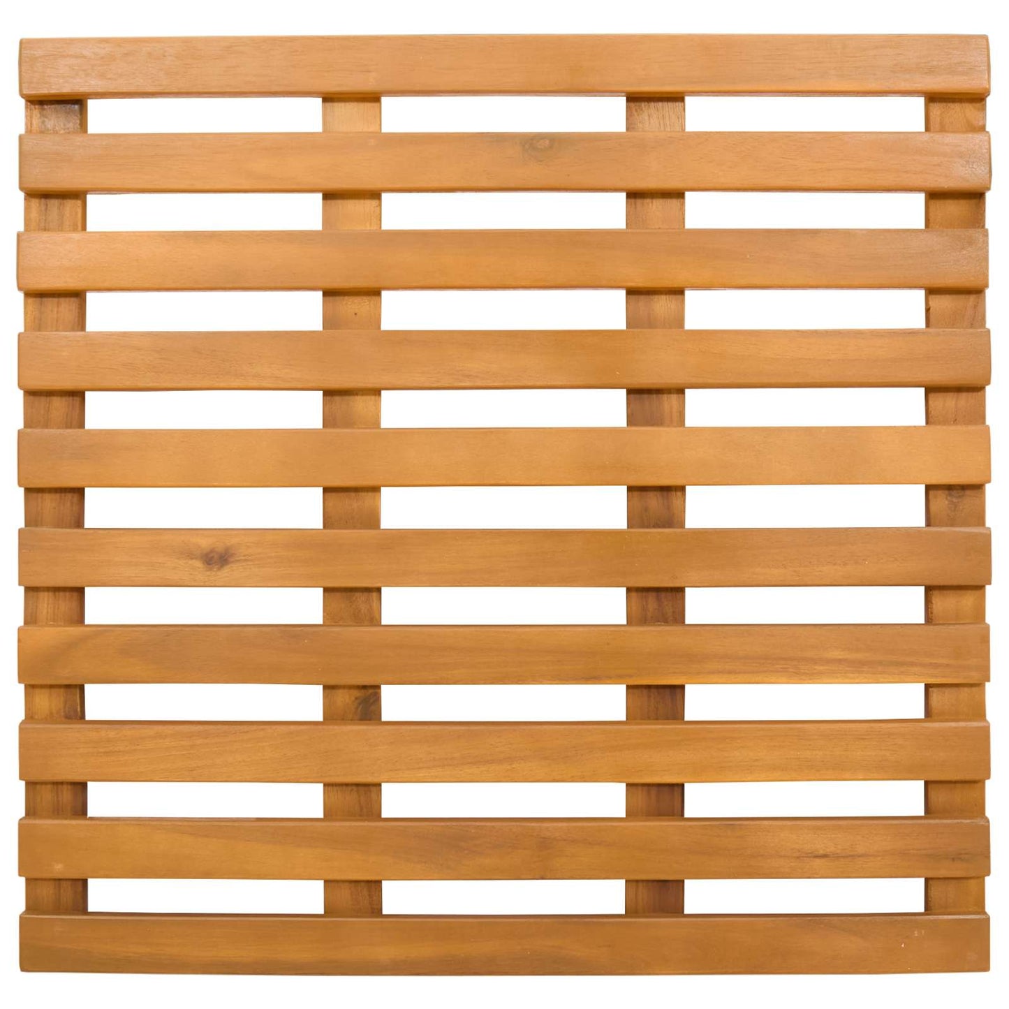 Fürdőszoba szőnyeg Egyszínű Barna 50 x 48 x 2,5 cm Tömör Akácfa