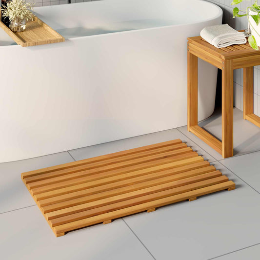 Fürdőszoba szőnyeg Egyszínű Barna 80 x 48 x 2,5 cm faszínű