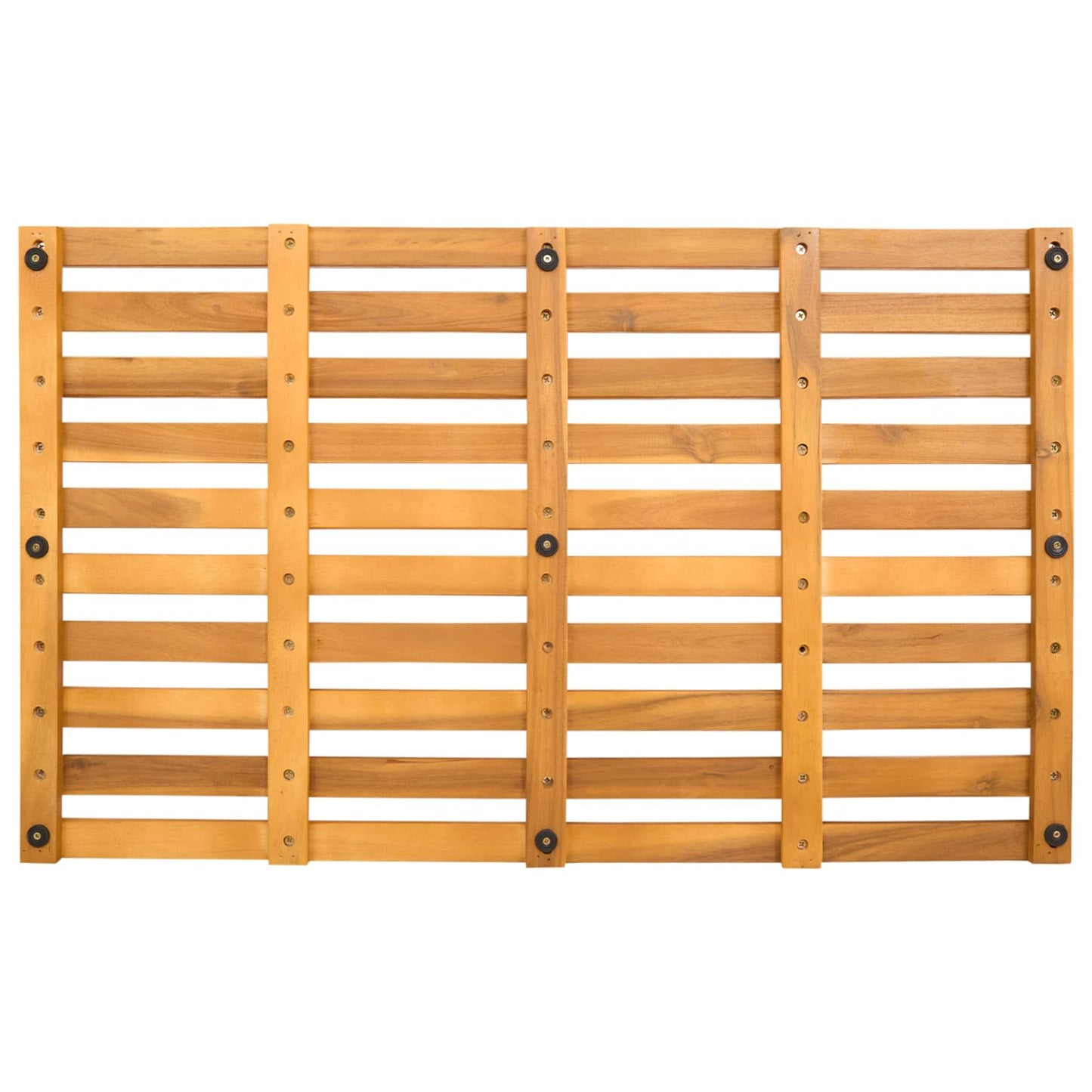 Fürdőszoba szőnyeg Egyszínű Barna 80 x 48 x 2,5 cm Tömör Akácfa