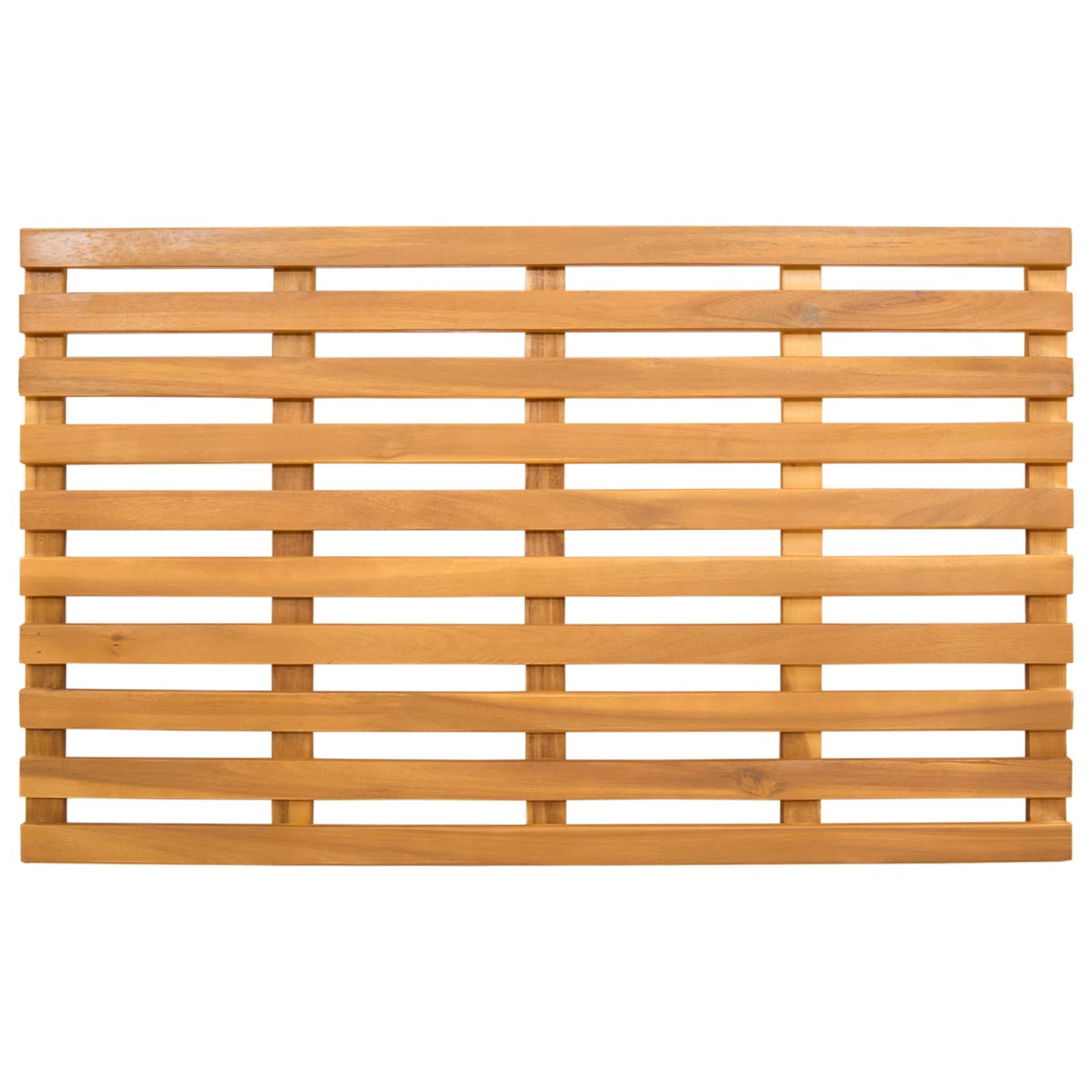 Fürdőszoba szőnyeg Egyszínű Barna 80 x 48 x 2,5 cm Tömör Akácfa