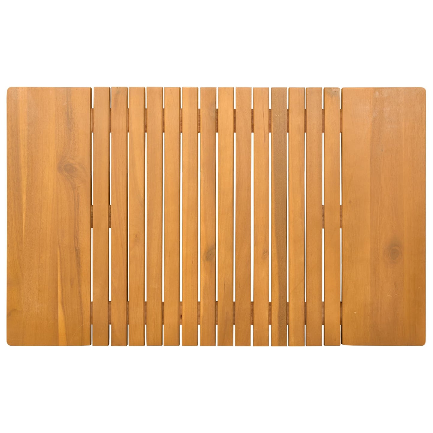 Fürdőszoba szőnyeg Egyszínű Barna 81 x 50 cm Tömör Akácfa