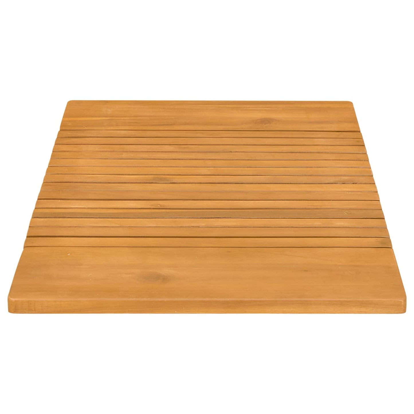 Fürdőszoba szőnyeg Egyszínű Barna 81 x 50 cm Tömör Akácfa