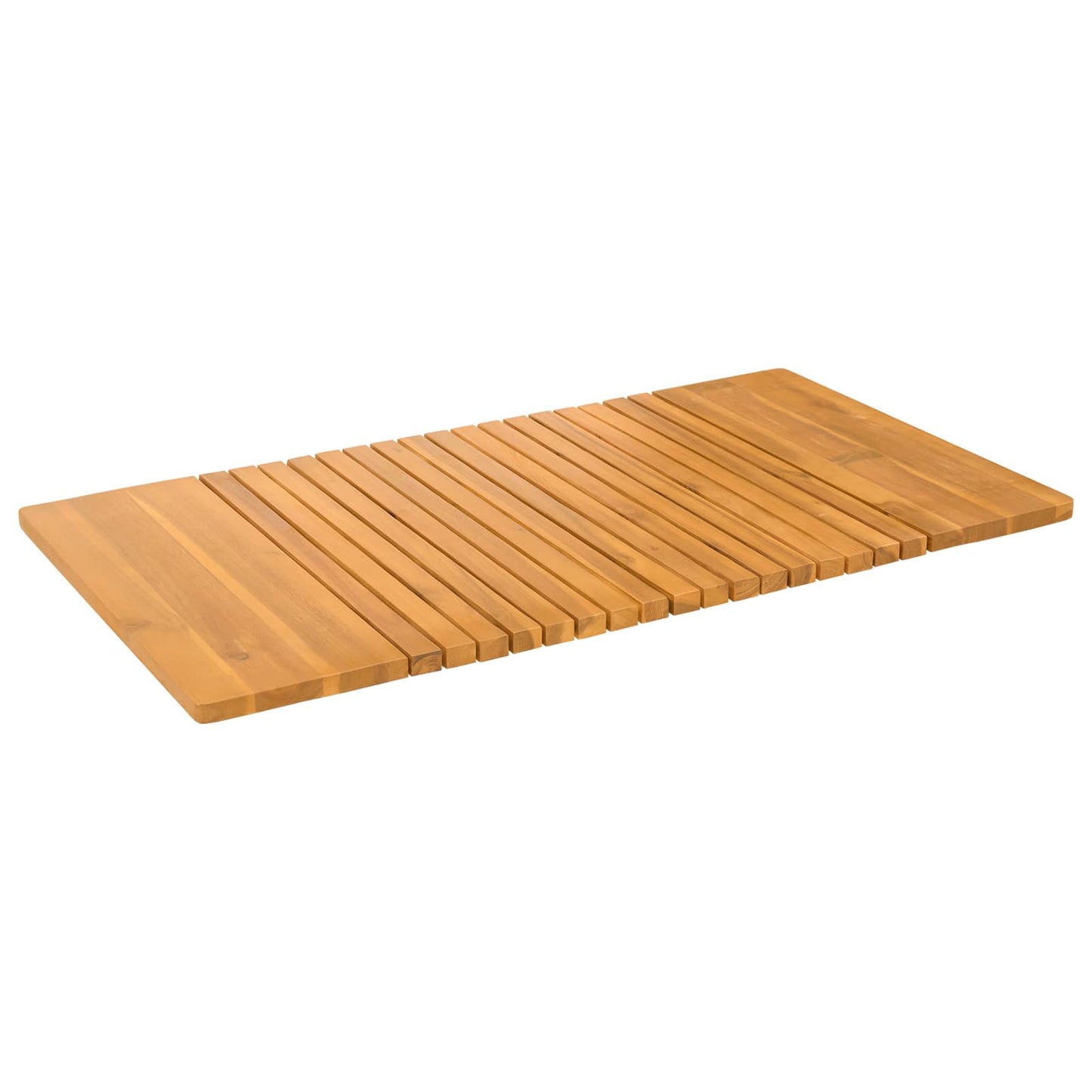 Fürdőszoba szőnyeg Egyszínű Barna 100 x 55 cm Tömör Akácfa