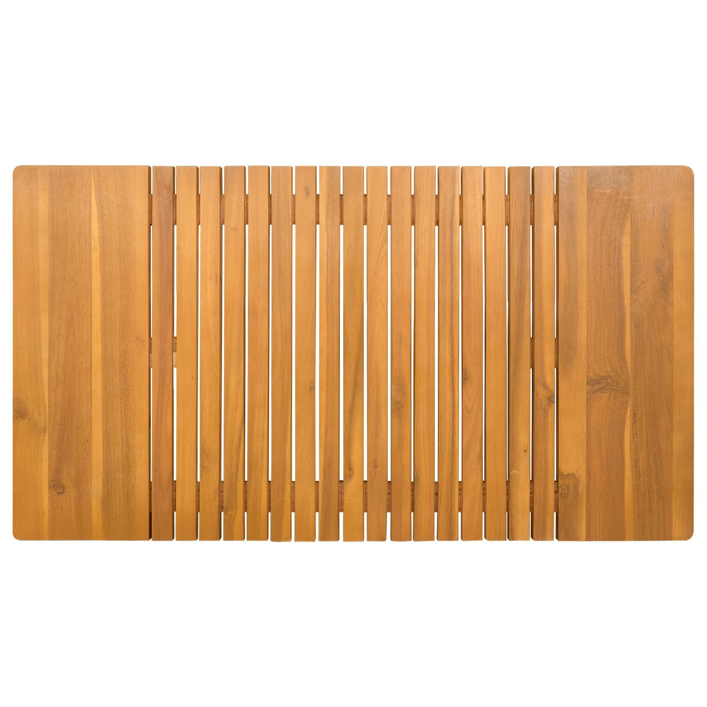 Fürdőszoba szőnyeg Egyszínű Barna 100 x 55 cm Tömör Akácfa