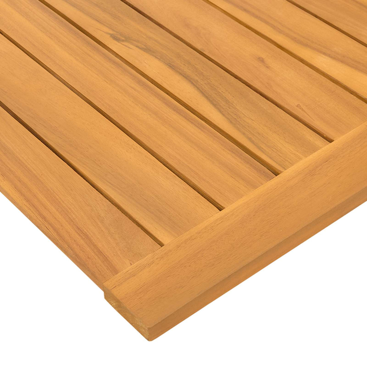 Fürdőszoba szőnyeg Természetes 80 x 50 cm Tömör Akácfa