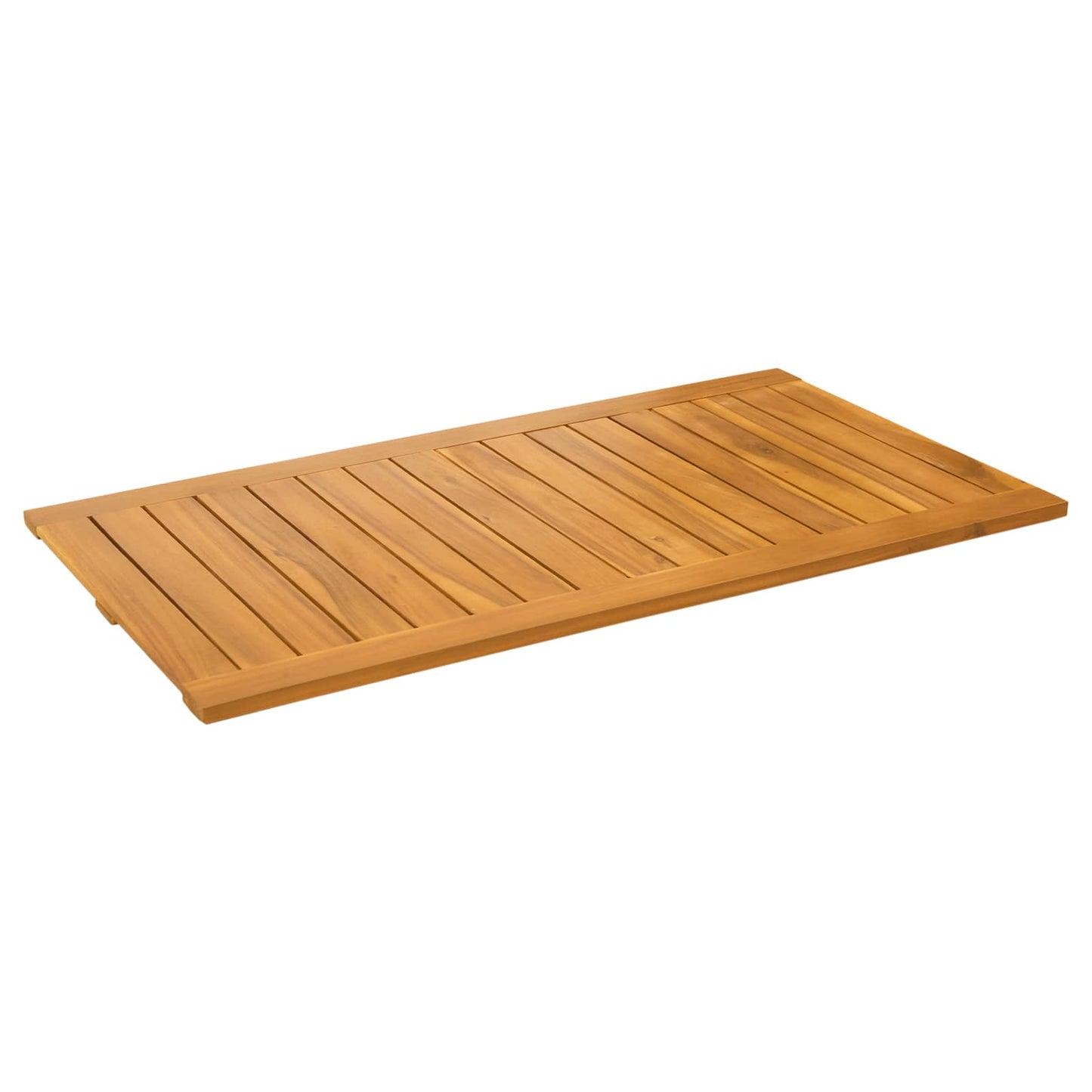 Fürdőszoba szőnyeg Egyszínű Barna 100 x 55 cm Tömör Akácfa