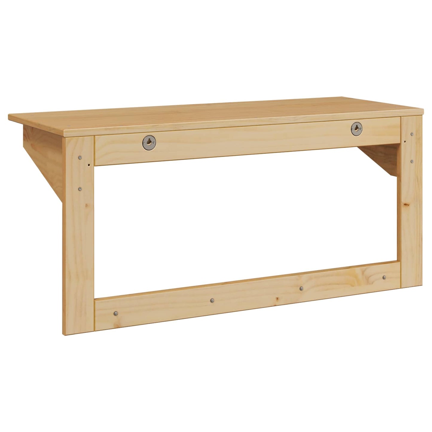 Kabáthorog HILL Méz barna 90 x 35 x 41.5 cm Tömör fenyő
