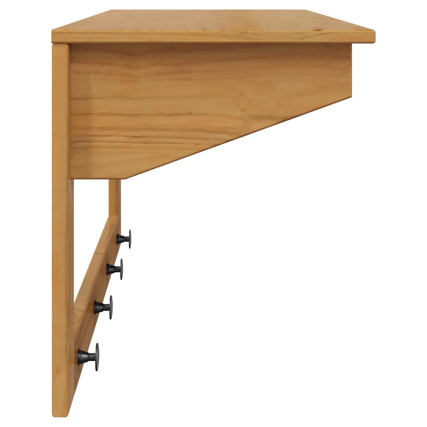 Kabáthorog HILL Méz barna 90 x 35 x 41.5 cm Tömör fenyő