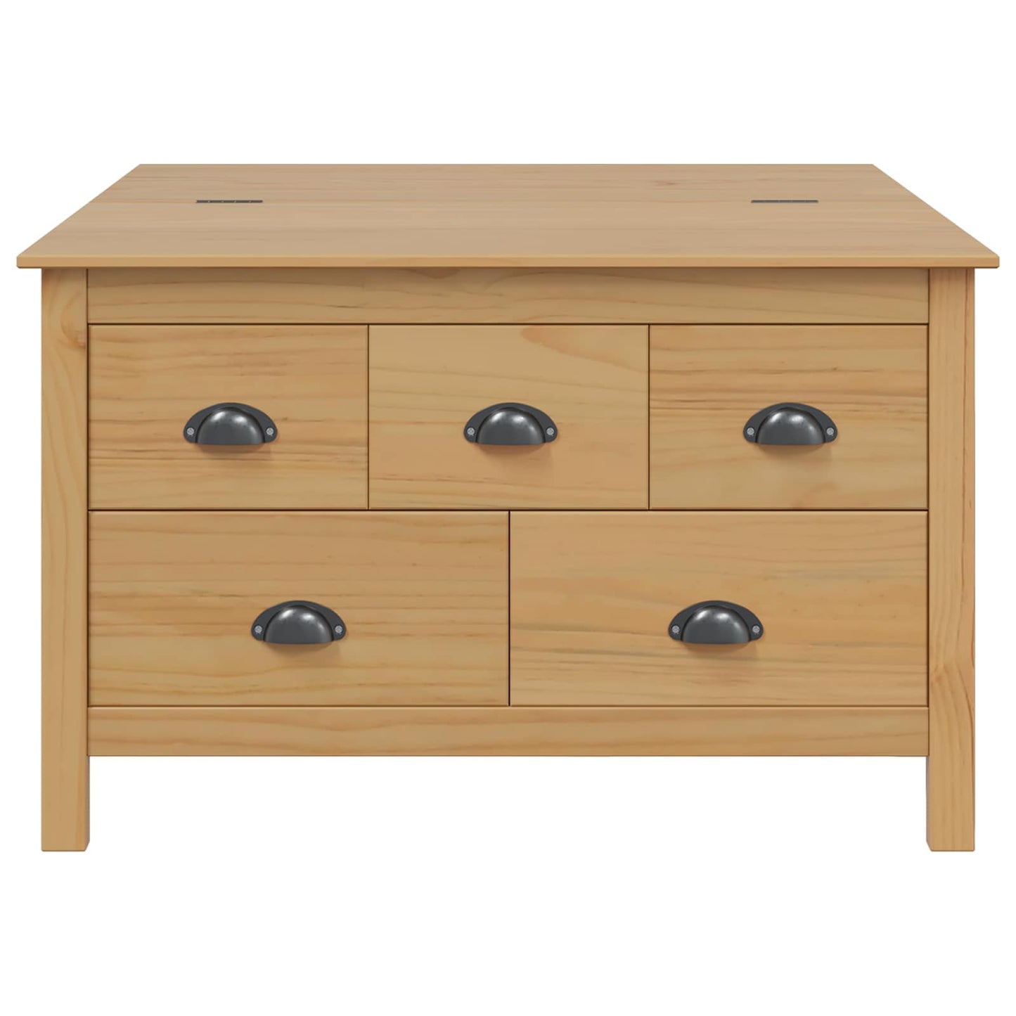 Dohányzóasztal HILL Méz barna 79.5 x 79.5 x 49 cm Tömör fenyőfa