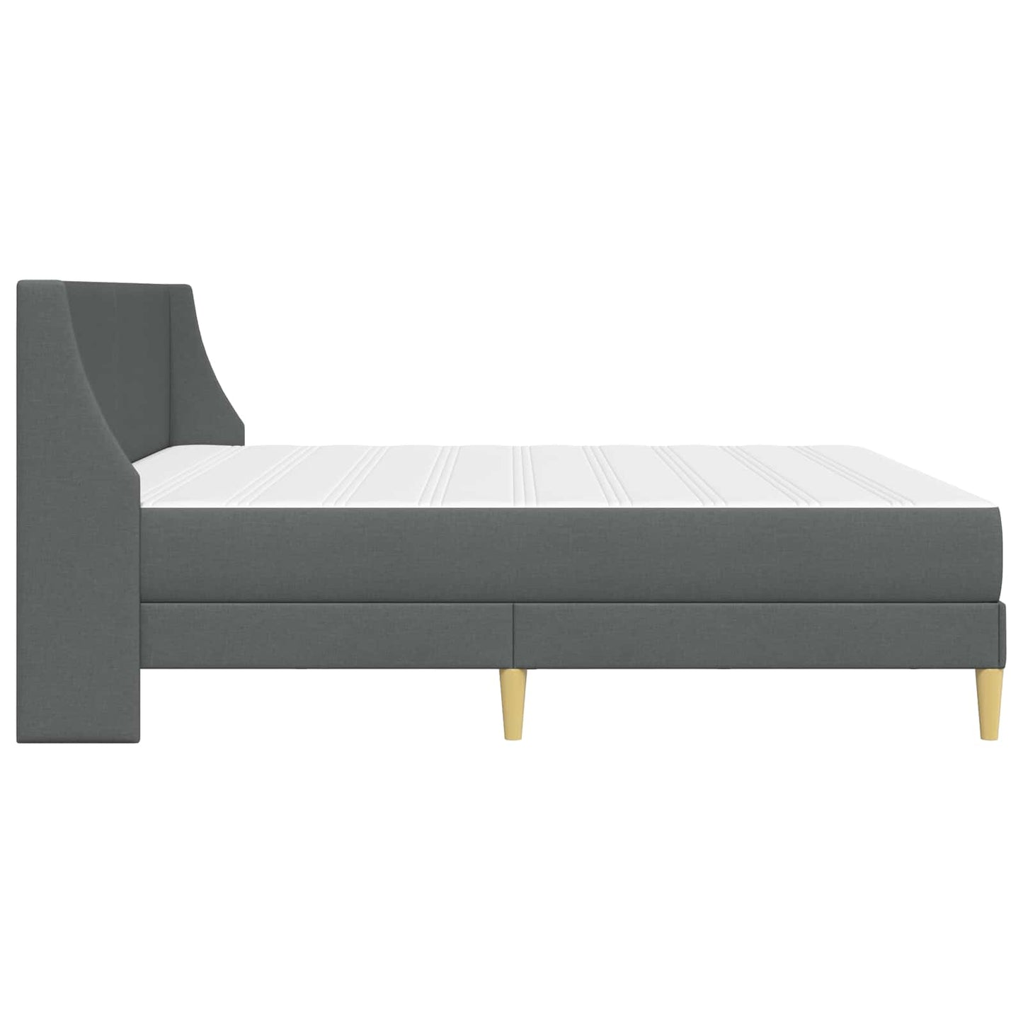 Ágykeret matraccal Sötétszürke 180 x 200 cm Poliészter