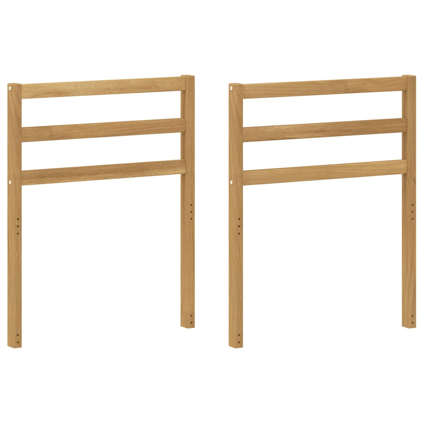 Karfák modul 2 db Fehér 59 x 4 x 73 cm Tömör Akácfa