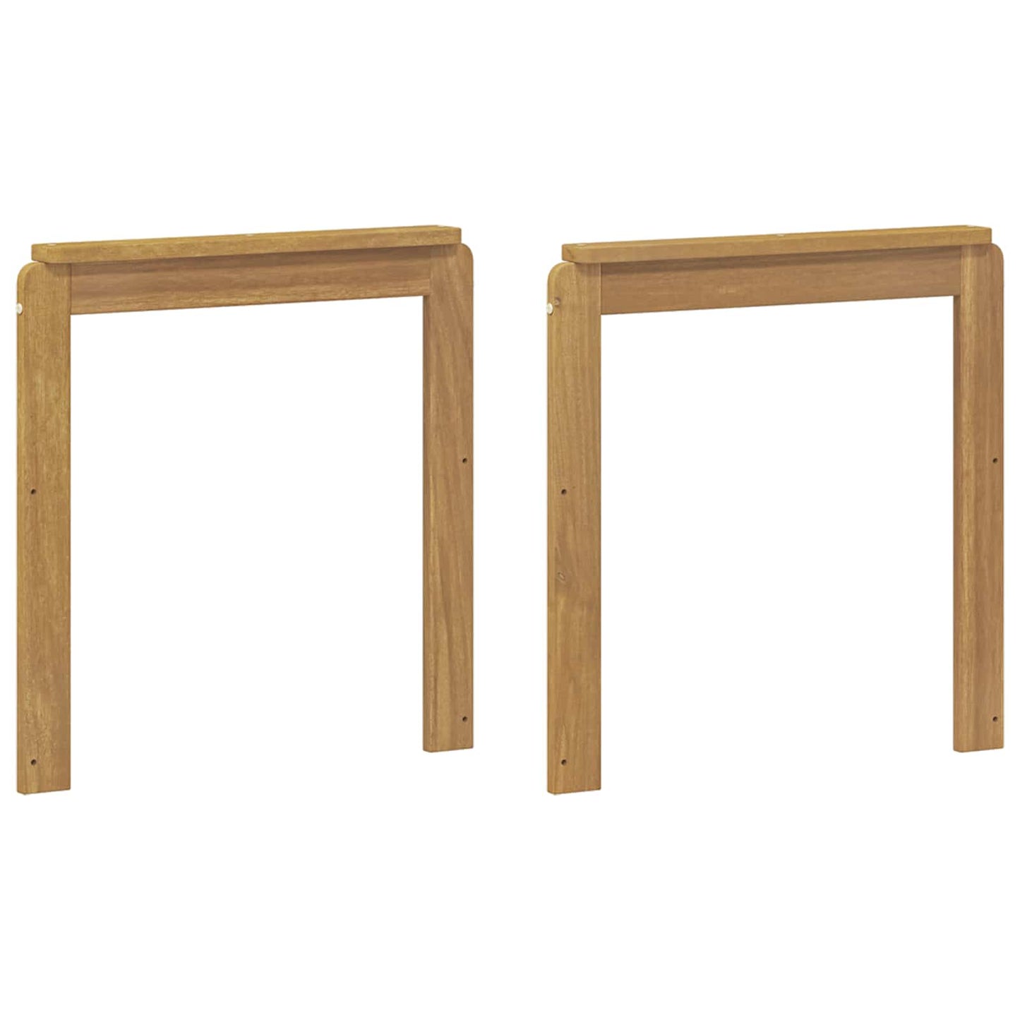 Kartámasz modul 2 db Fehér 59 x 6 x 61 cm Tömör Akácfa