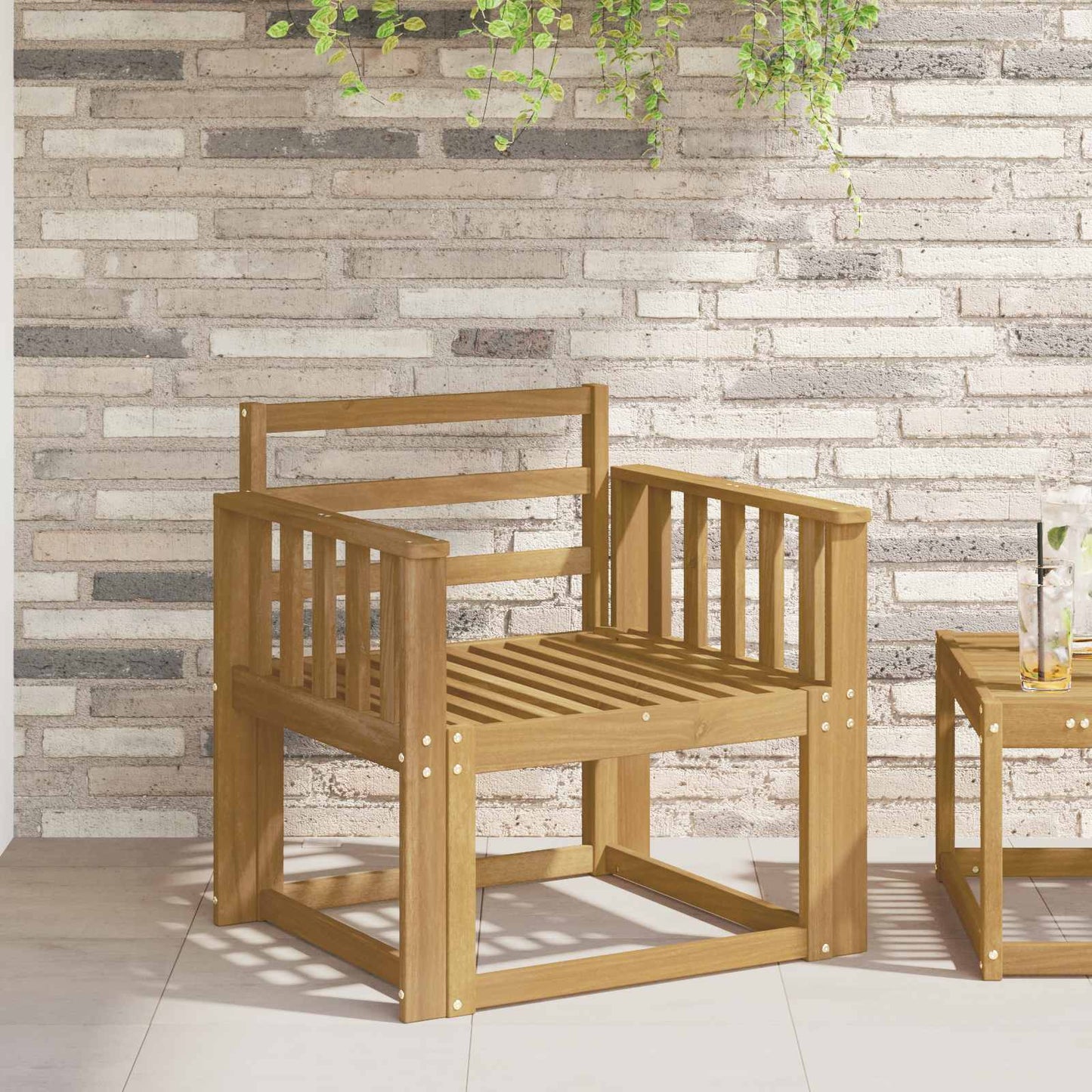 Kartámasz modul 2 db Fehér 60 x 6 x 61 cm Tömör Akácfa