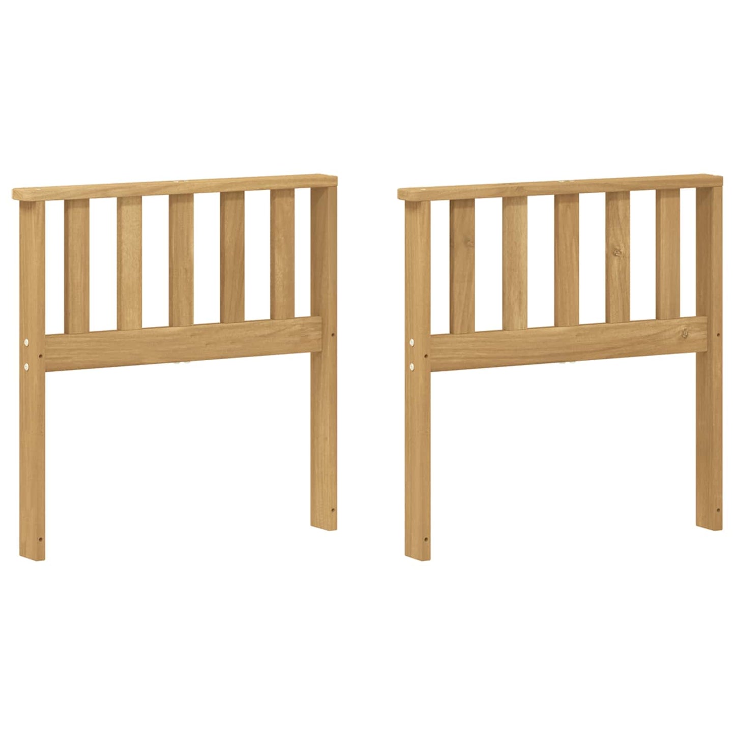 Kartámasz modul 2 db Fehér 60 x 6 x 61 cm Tömör Akácfa