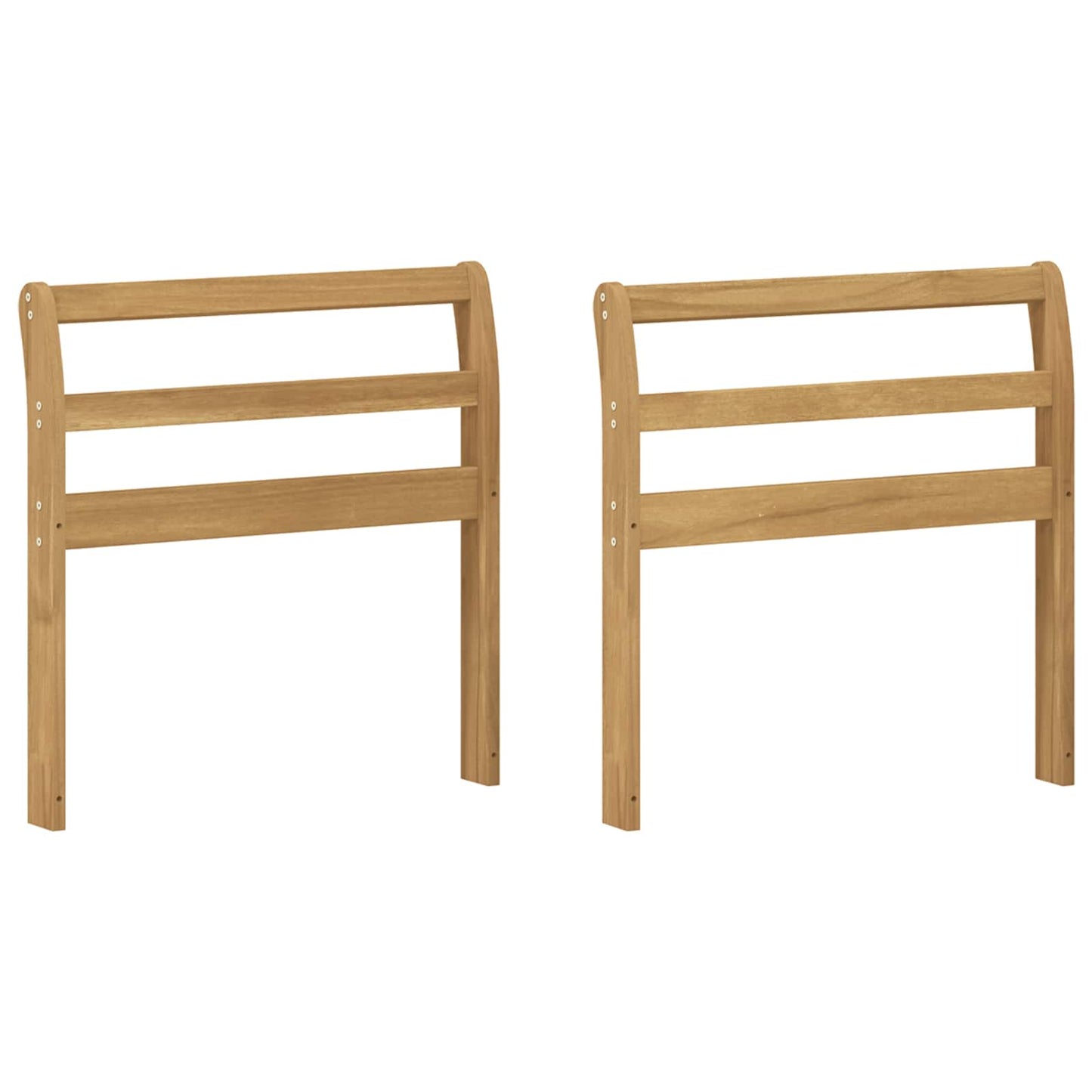 Kartámasz modul 2 db Fehér 58,5 x 8,5 x 60 cm Tömör Akácfa
