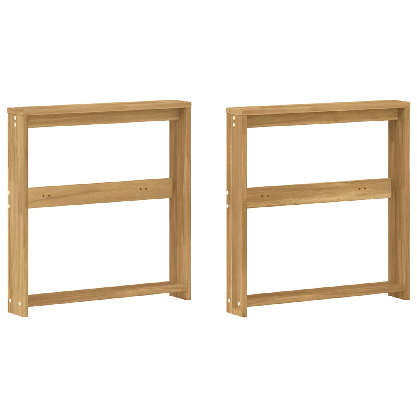 Kartámasz modul 2 db Fehér 58,5 x 10 x 61 cm Tömör Akácfa