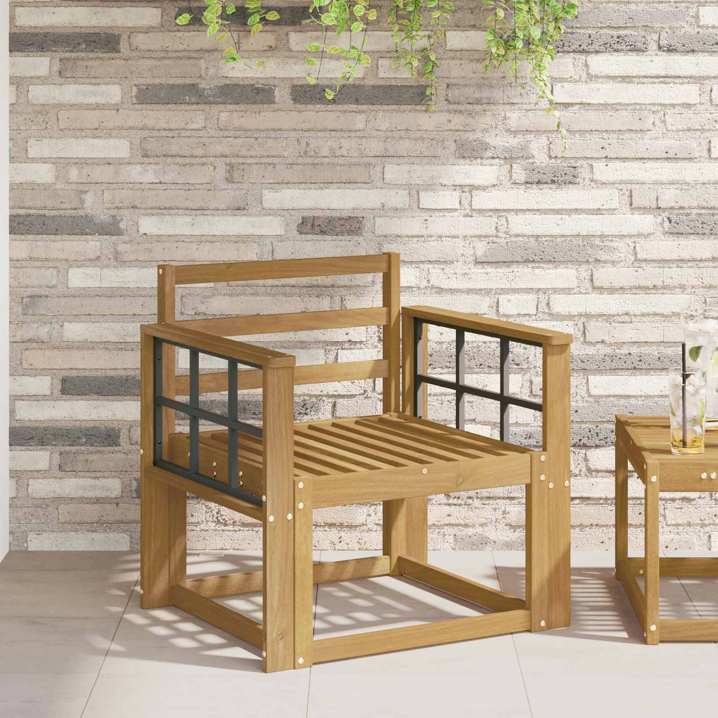 Kartámasz modul 2 db Fehér 60 x 6 x 61 cm Tömör Akácfa