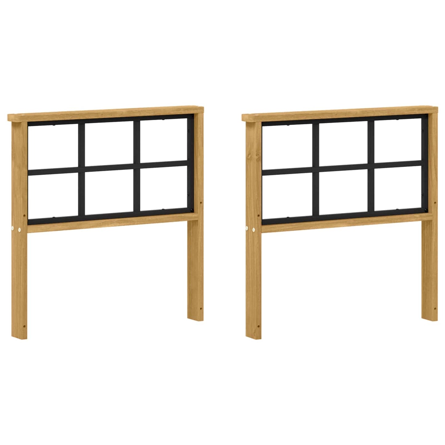 Kartámasz modul 2 db Fehér 60 x 6 x 61 cm Tömör Akácfa