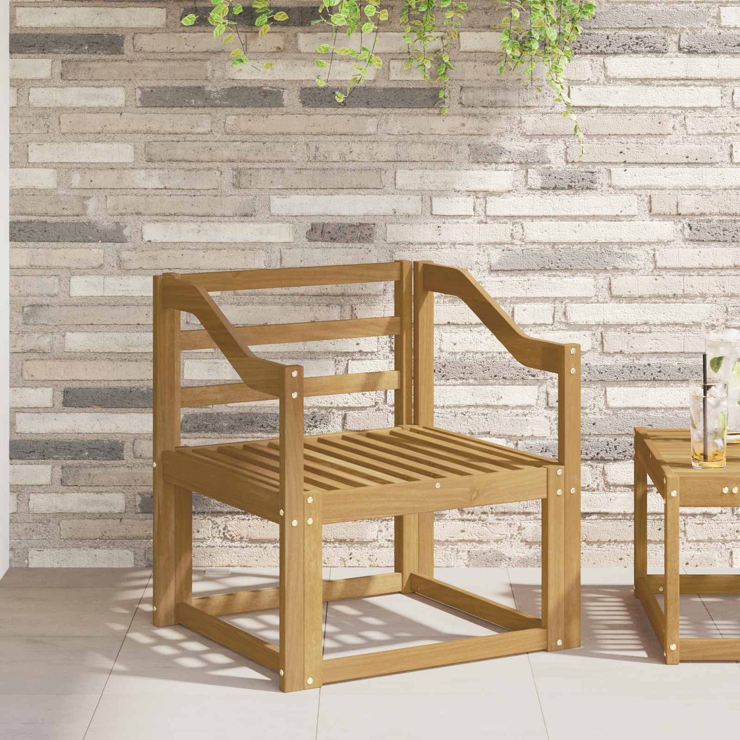 Karfák modul 2 db Fehér 59 x 4 x 73 cm Tömör Akácfa