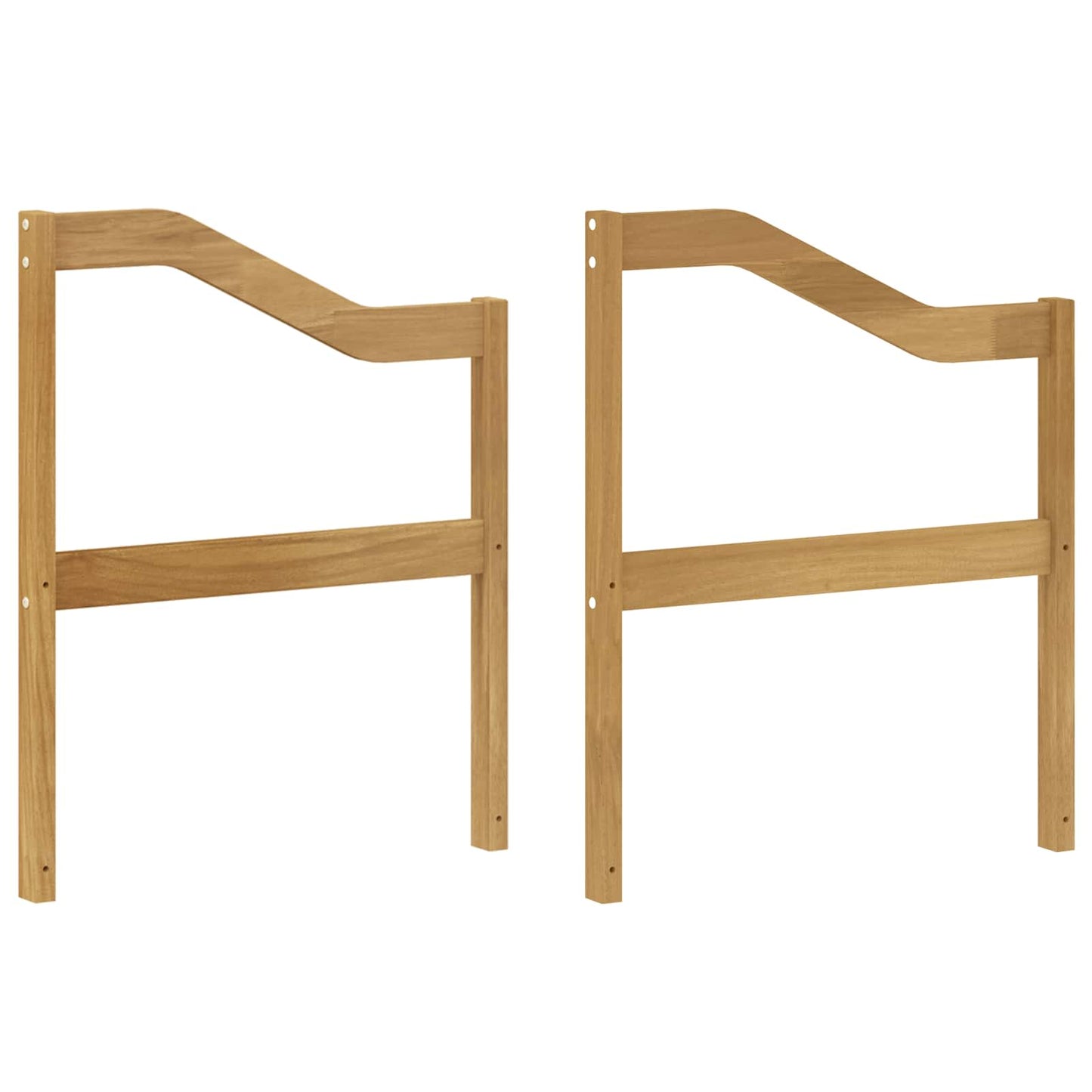 Karfák modul 2 db Fehér 59 x 4 x 73 cm Tömör Akácfa