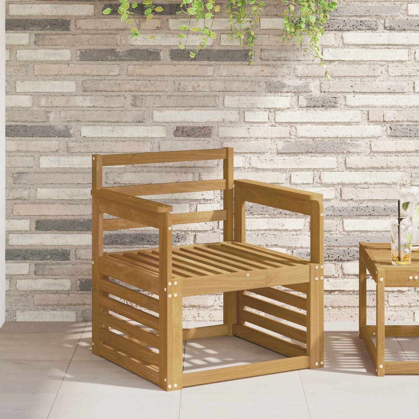 Kartámasz modul 2 db Fehér 59 x 6 x 61 cm Tömör Akácfa