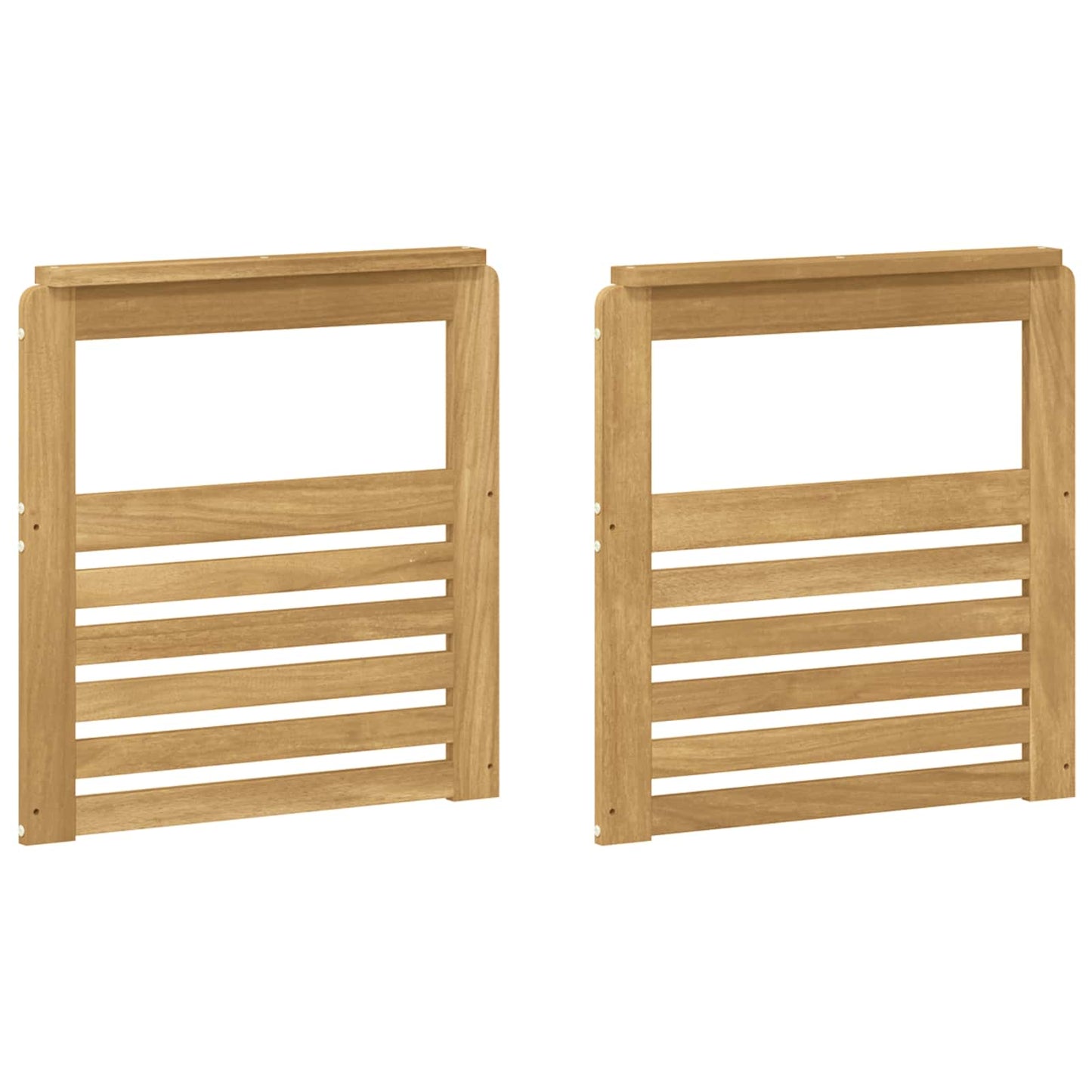 Kartámasz modul 2 db Fehér 59 x 6 x 61 cm Tömör Akácfa