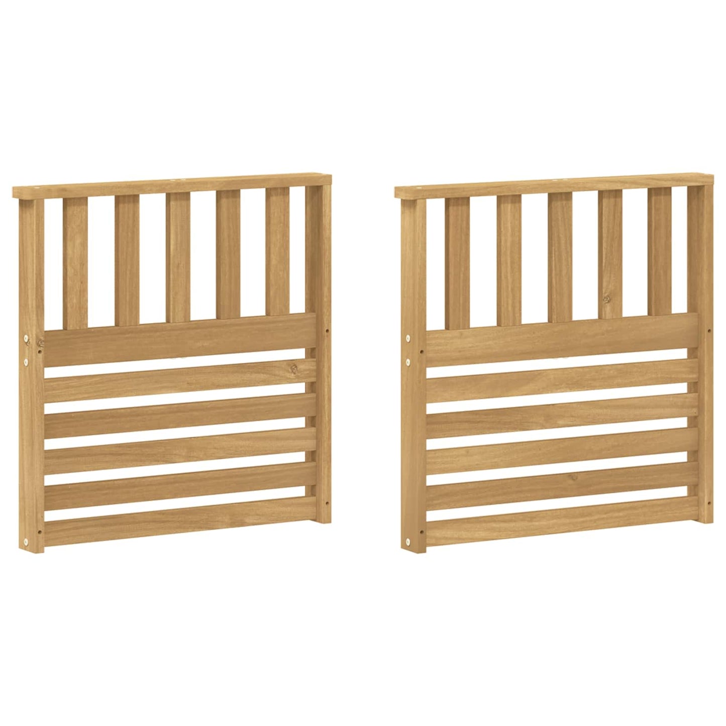 Kartámasz modul 2 db Fehér 60 x 6 x 61 cm Tömör Akácfa