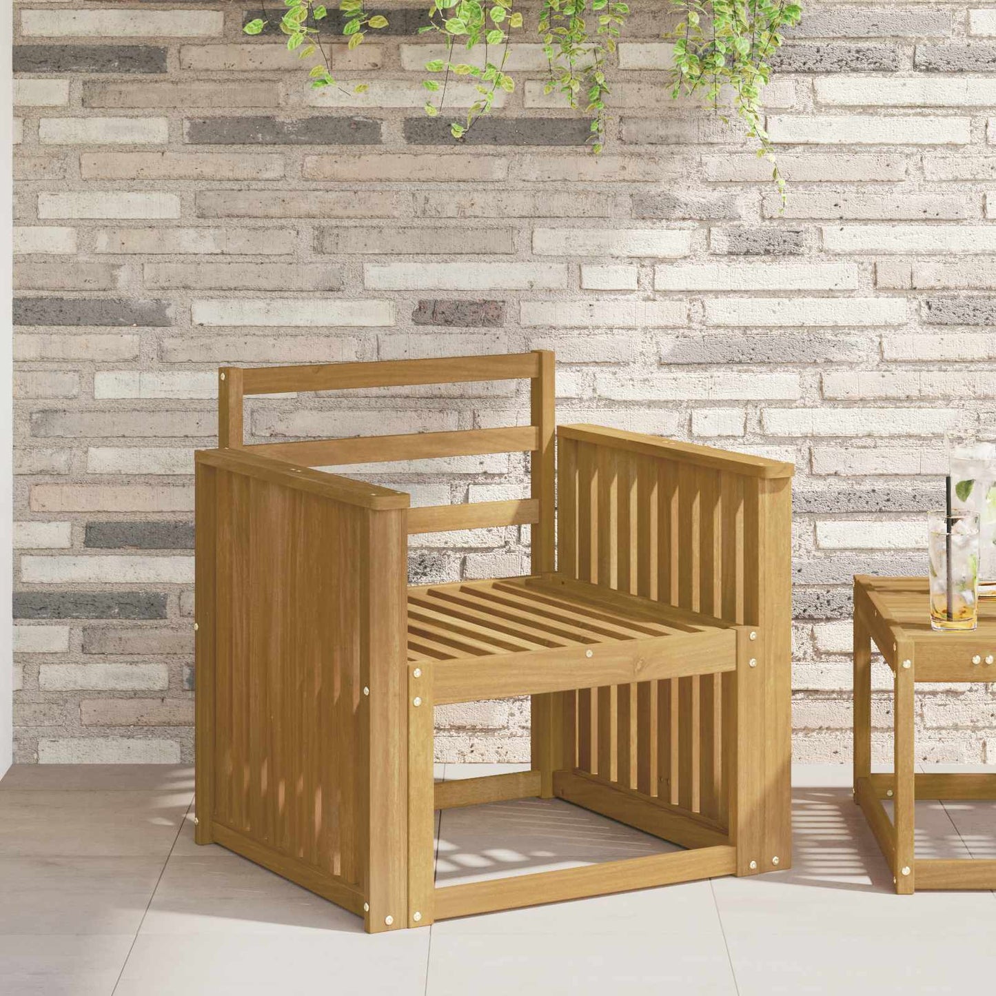 Kartámasz modul 2 db Fehér 60 x 6 x 61 cm Tömör Akácfa
